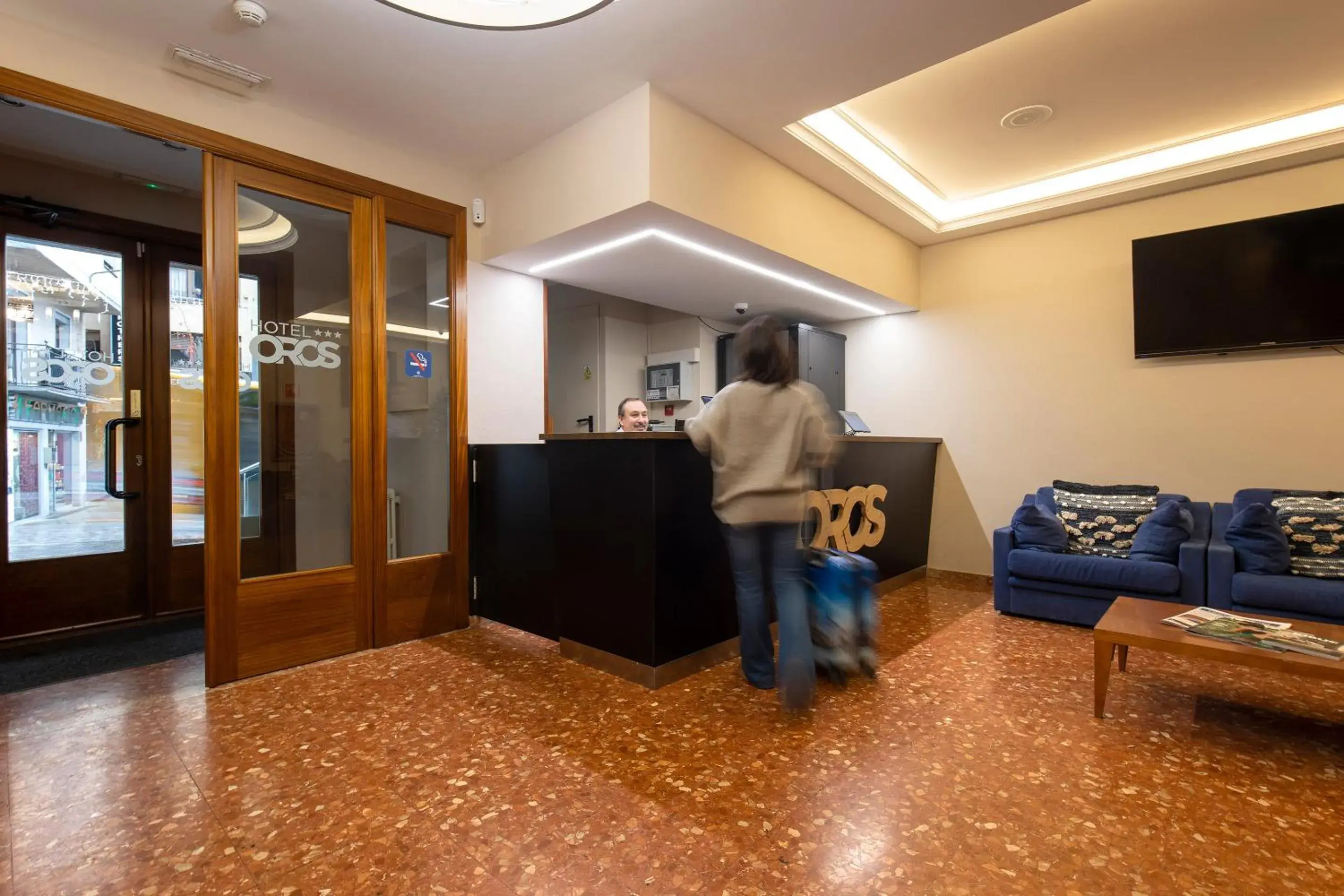 Lobby or reception in Hotel Oros by Nexta Lobby or reception in Hotel Oros by Nexta