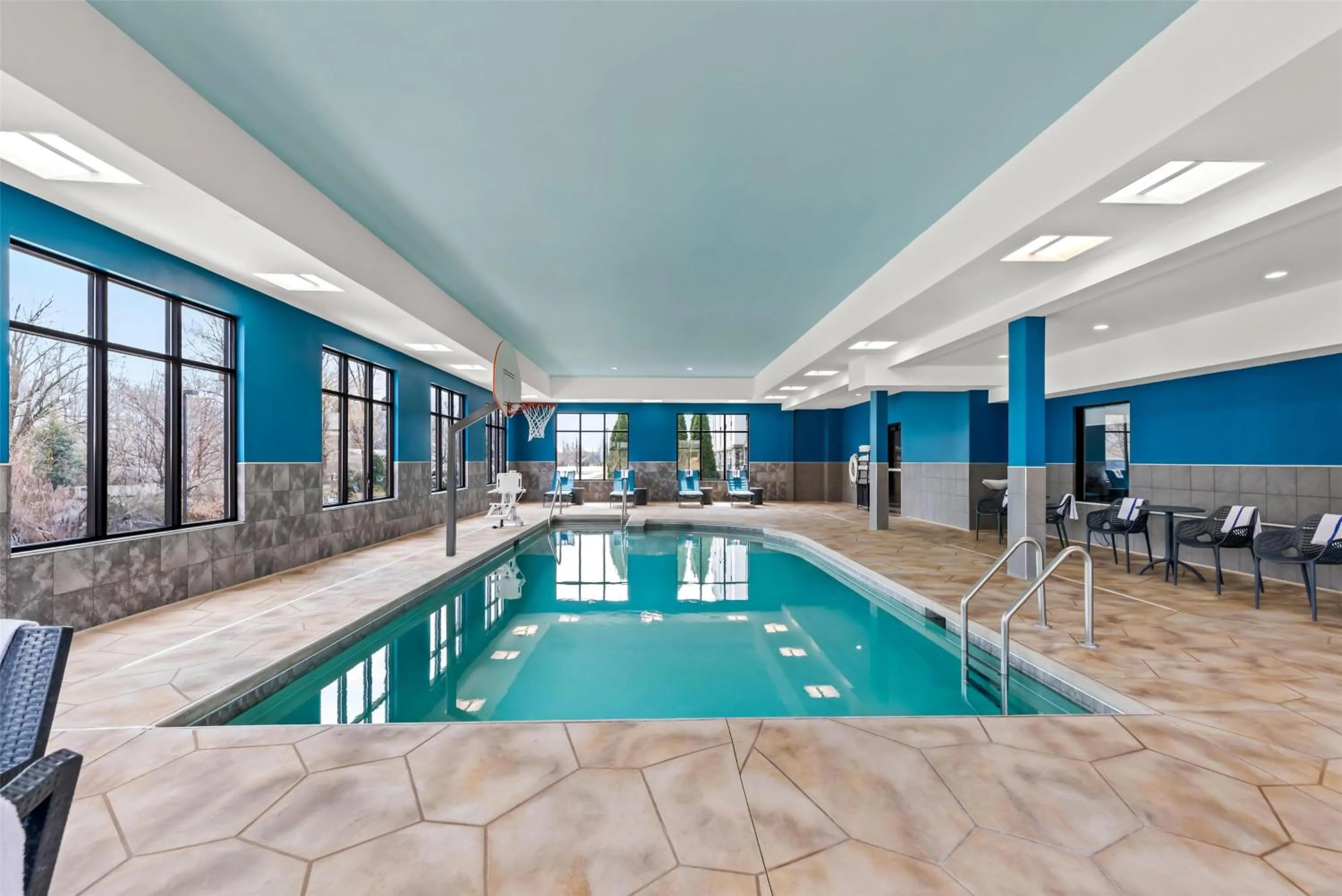 Pool view in Hampton Inn Fond du Lac