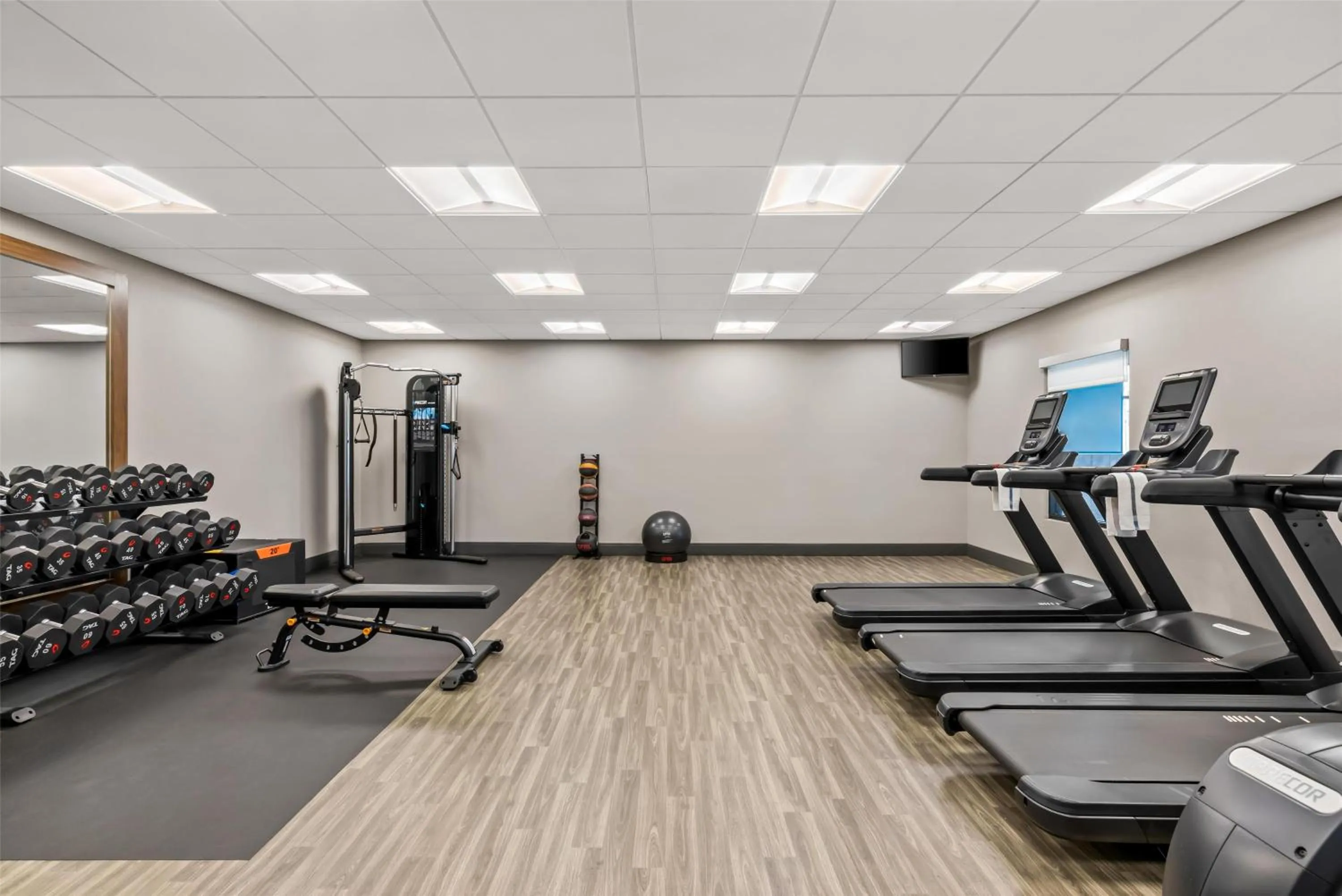 Fitness centre/facilities in Hampton Inn Fond du Lac