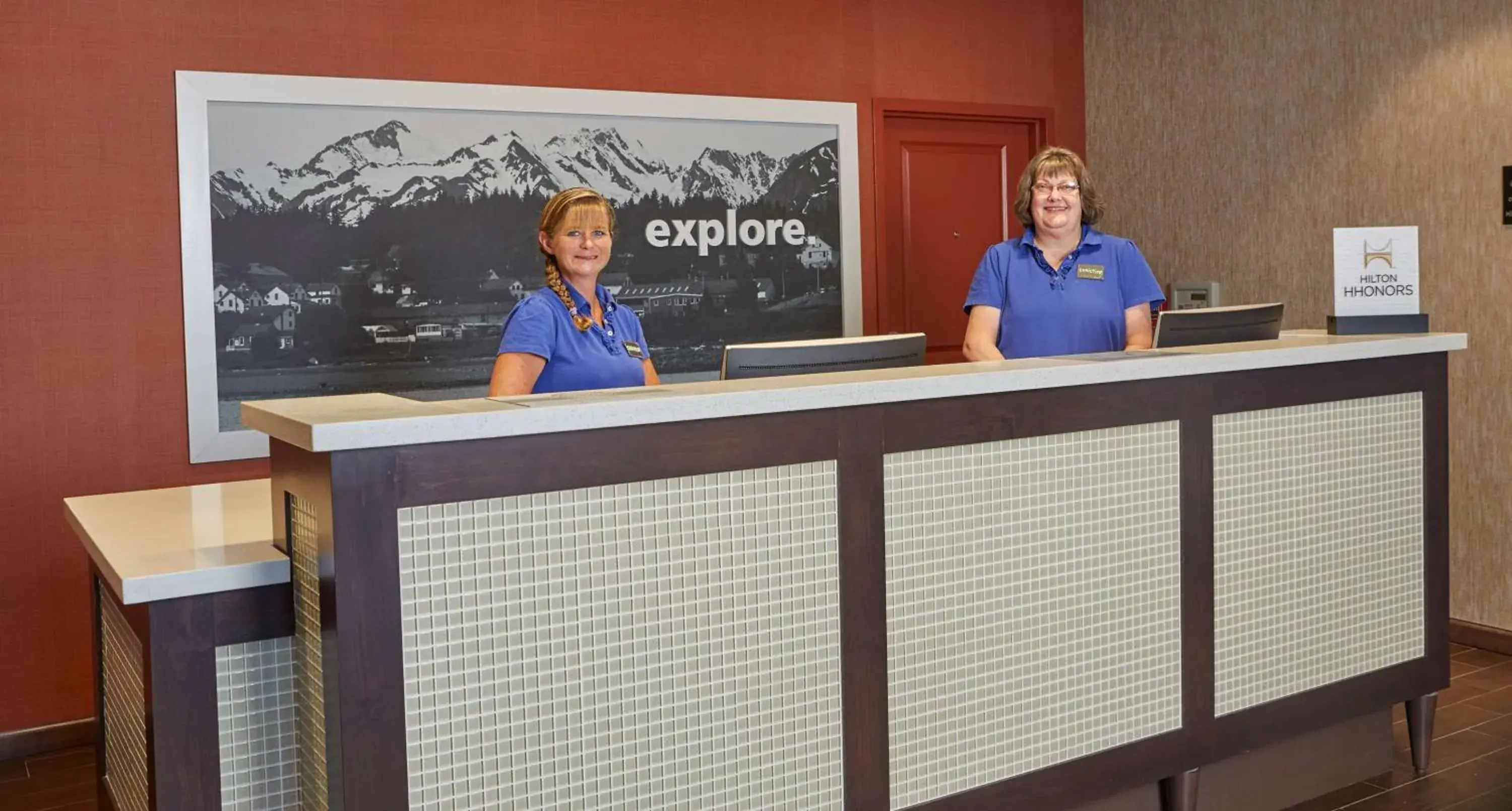 Lobby or reception in Hampton Inn & Suites Hood River Lobby or reception in Hampton Inn & Suites Hood River