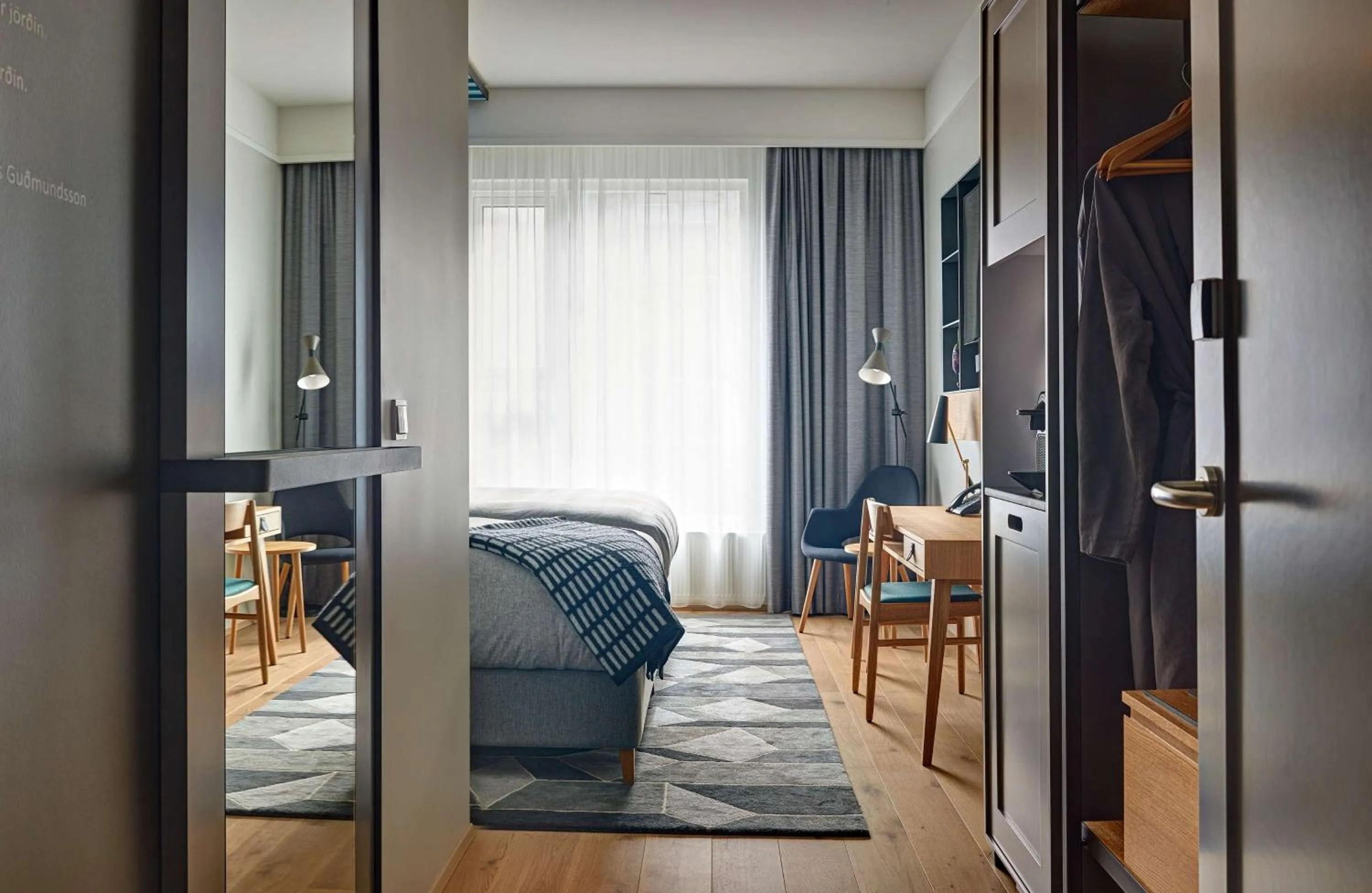 Bedroom, Bed in Canopy by Hilton Reykjavik City Centre