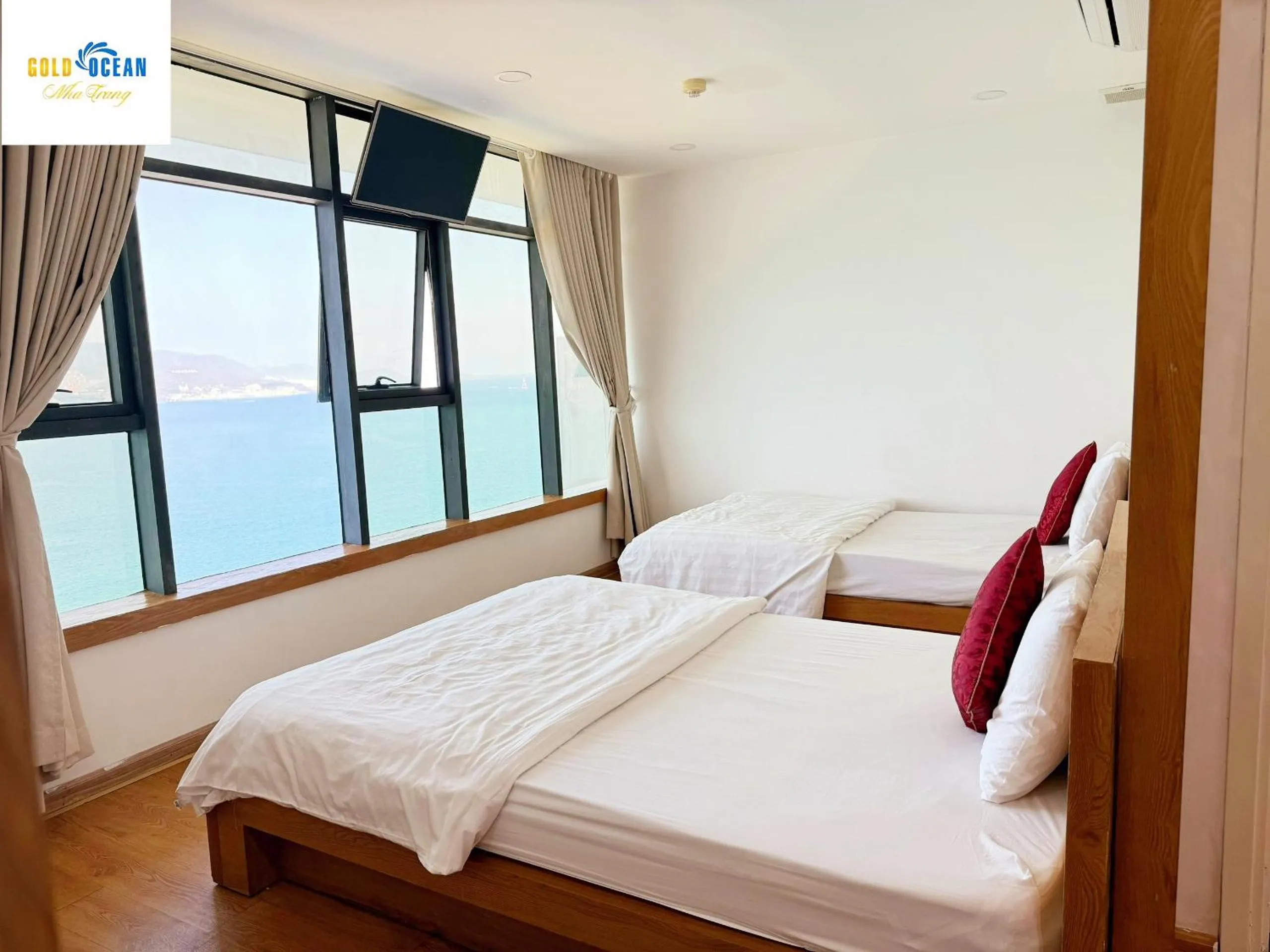 Bedroom, Bed in Gold Ocean Apartment Nha Trang
