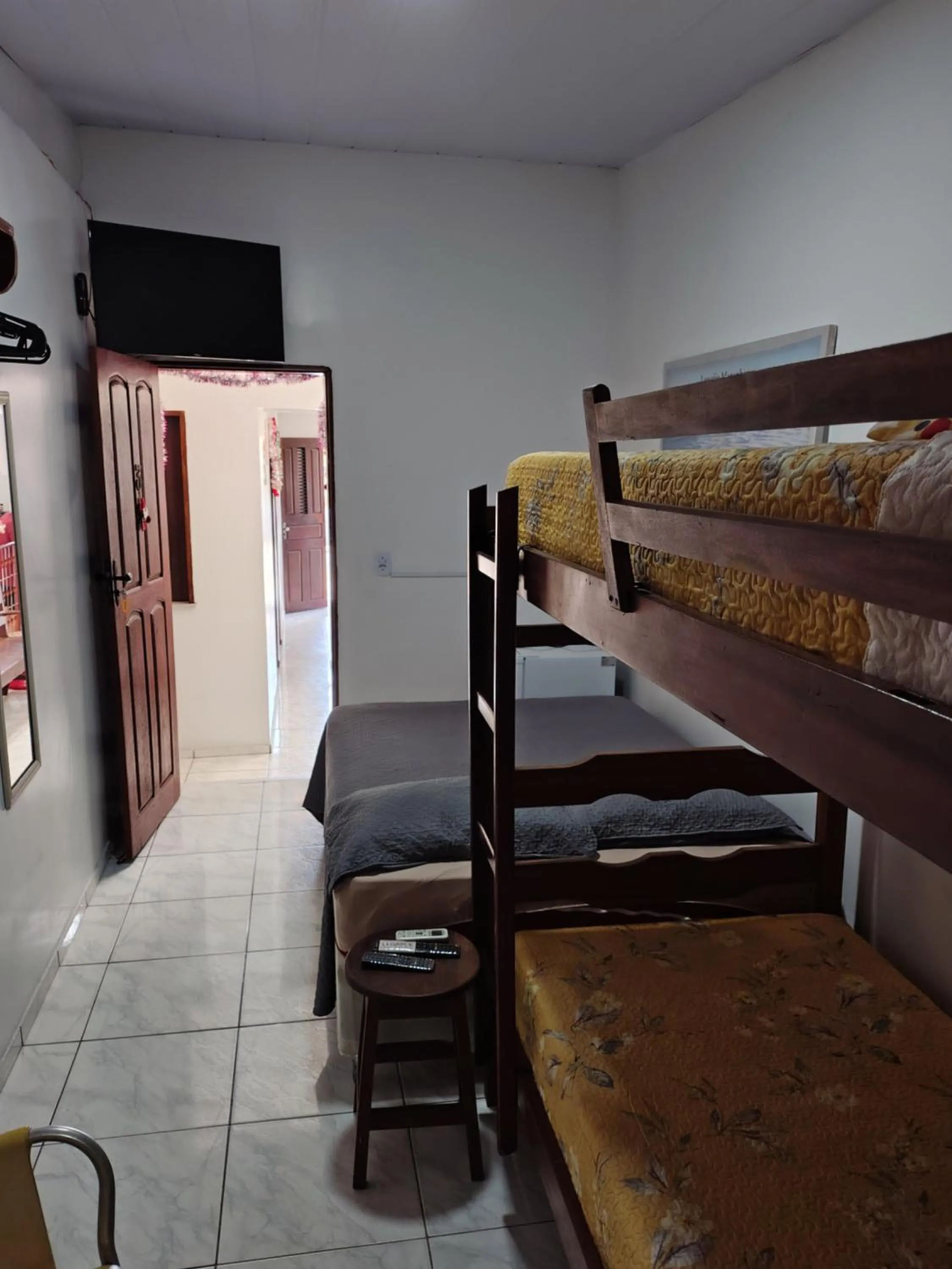 TV and multimedia, Bed in Pousada Jatobá