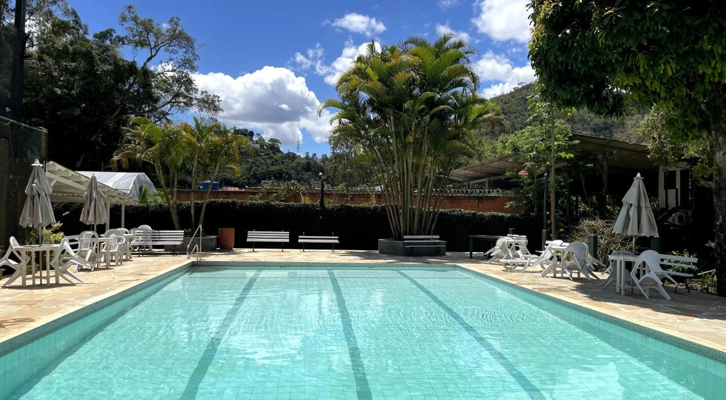 Pool view in Pousada Sitio Sossego
