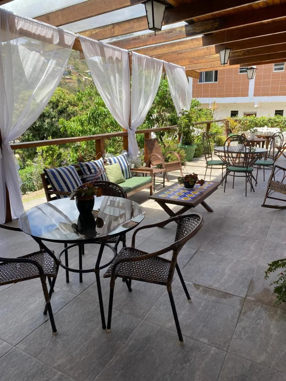 Balcony/Terrace in Pousada Sitio Sossego