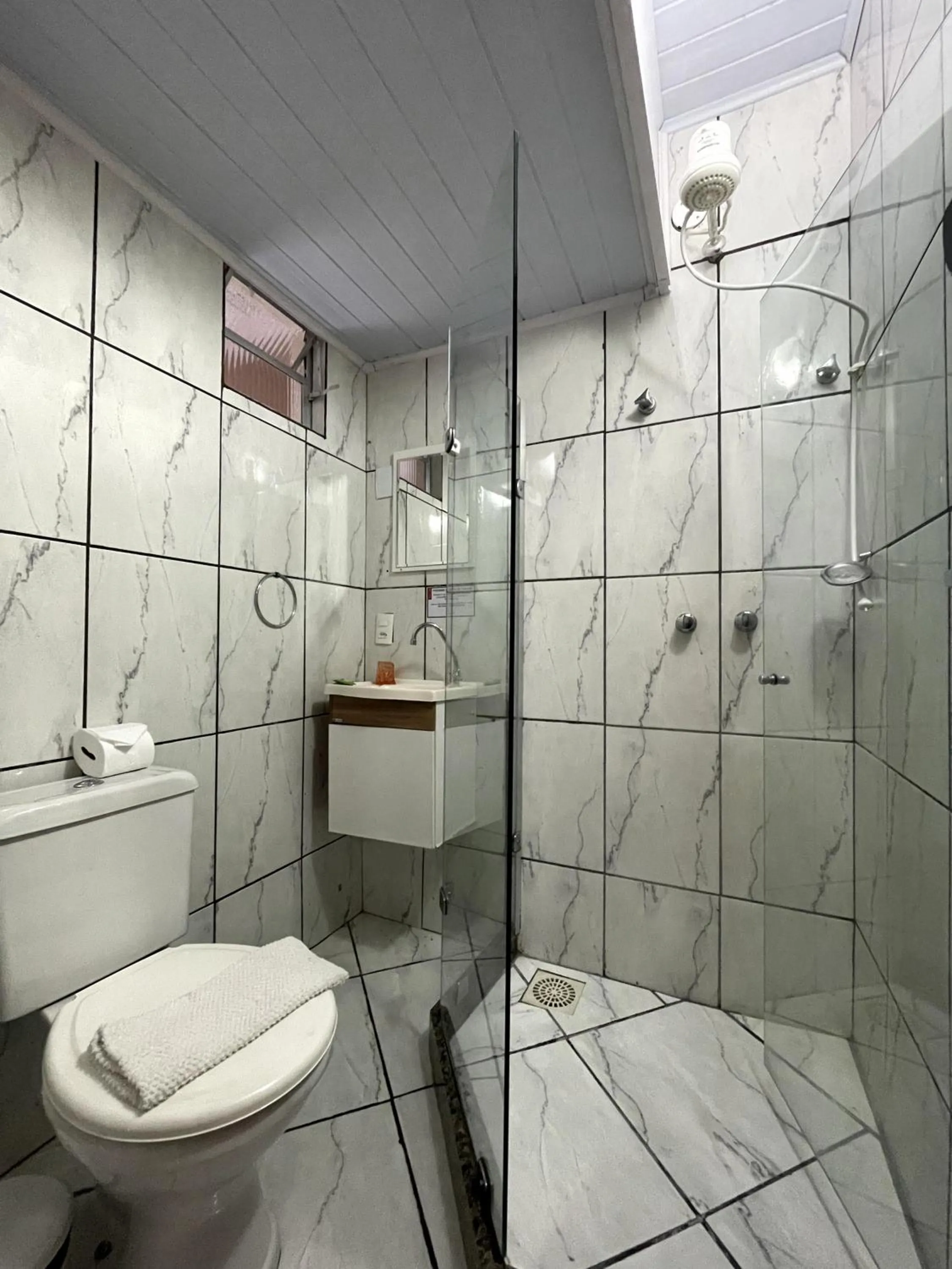 Shower in Pousada Sitio Sossego