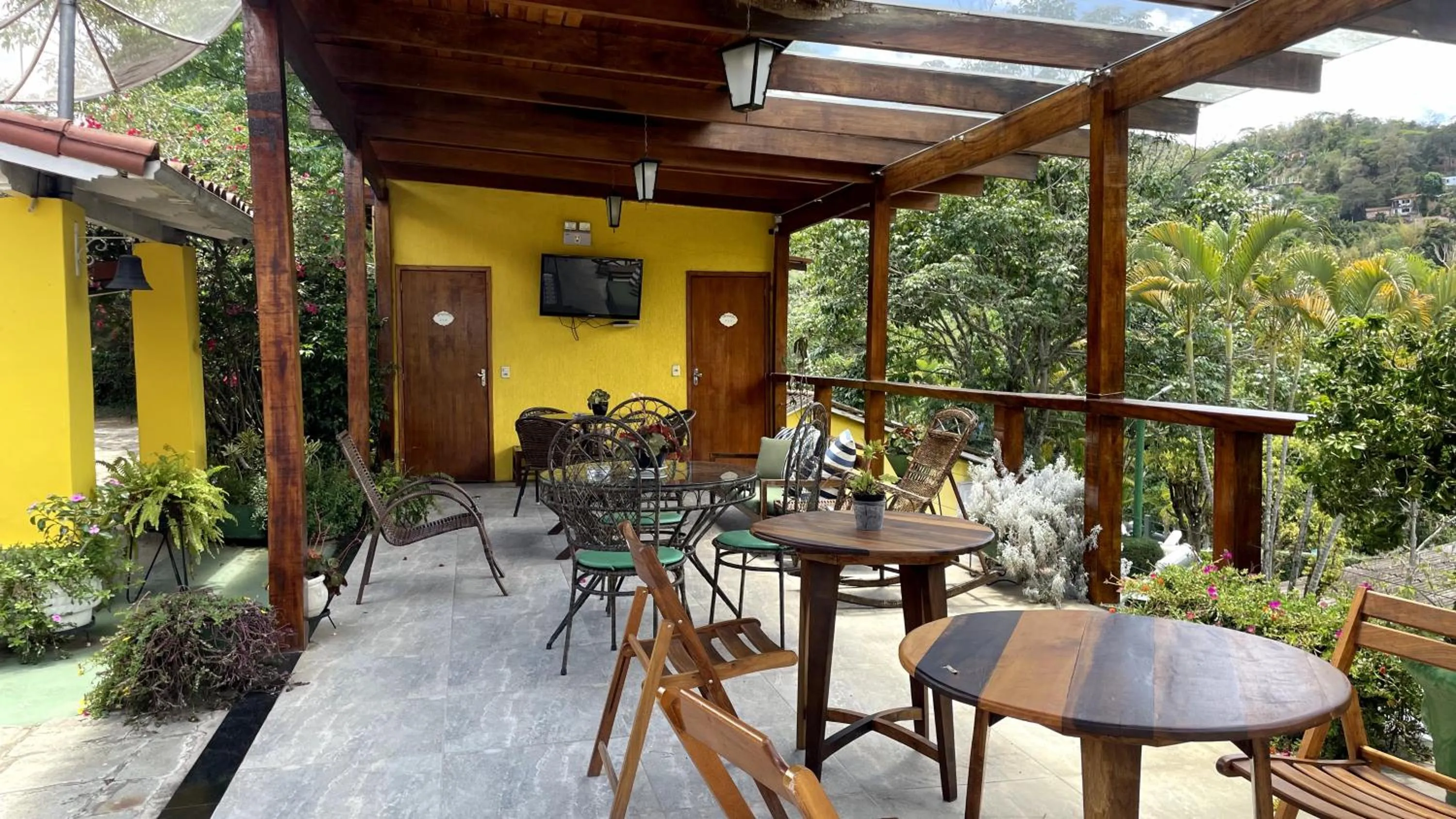 Patio in Pousada Sitio Sossego