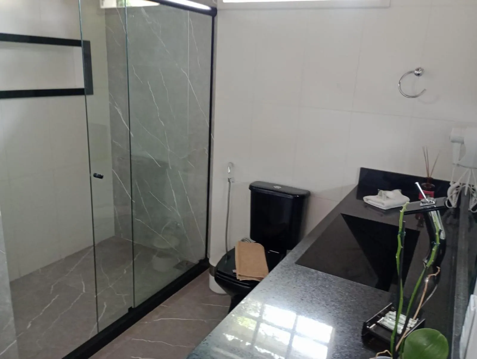 Shower in Pousada Sitio Sossego