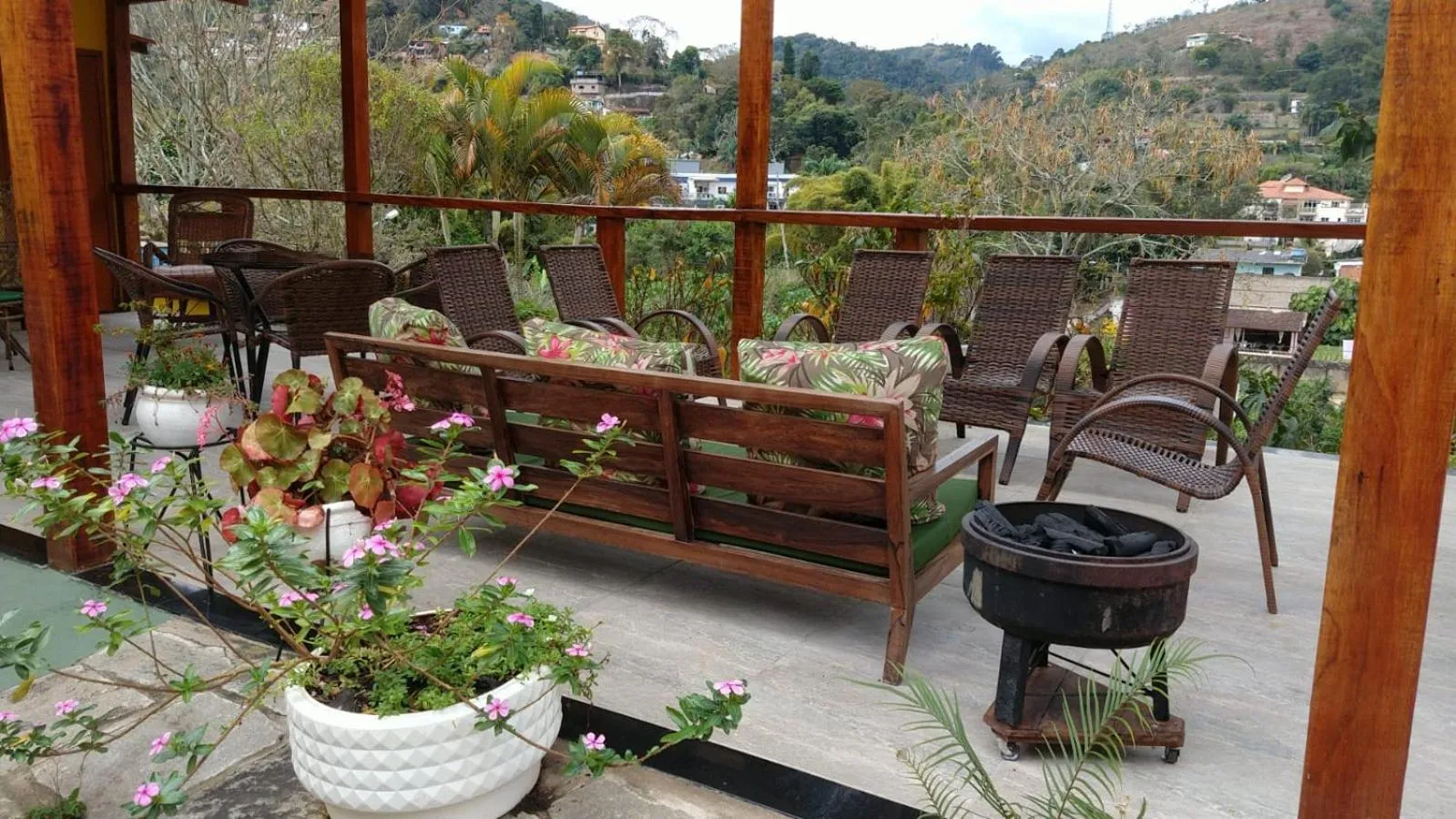 Patio in Pousada Sitio Sossego