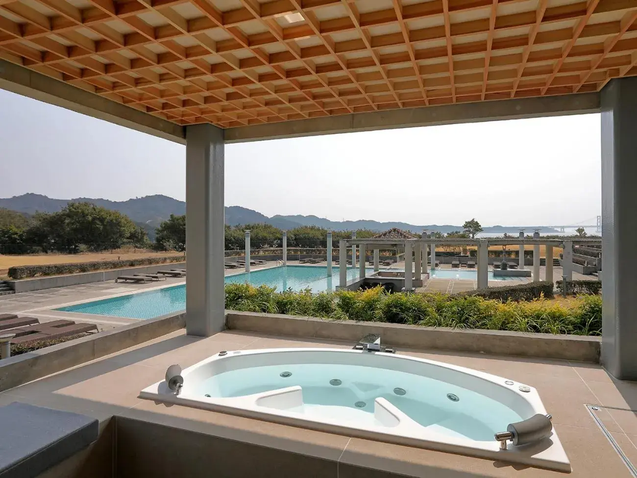 Pool view in Hotel Anaga Pool view in Hotel Anaga