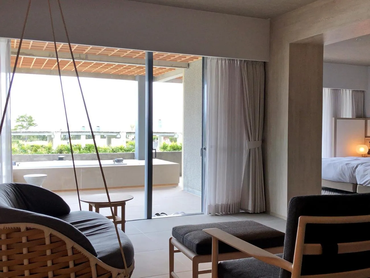 Balcony/Terrace, Bed in Hotel Anaga