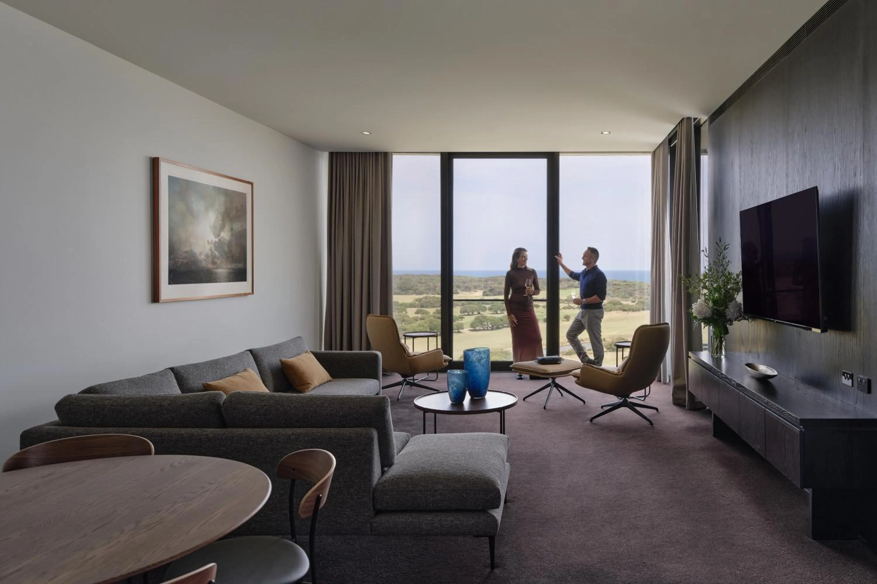Communal lounge/ TV room in RACV Torquay Resort