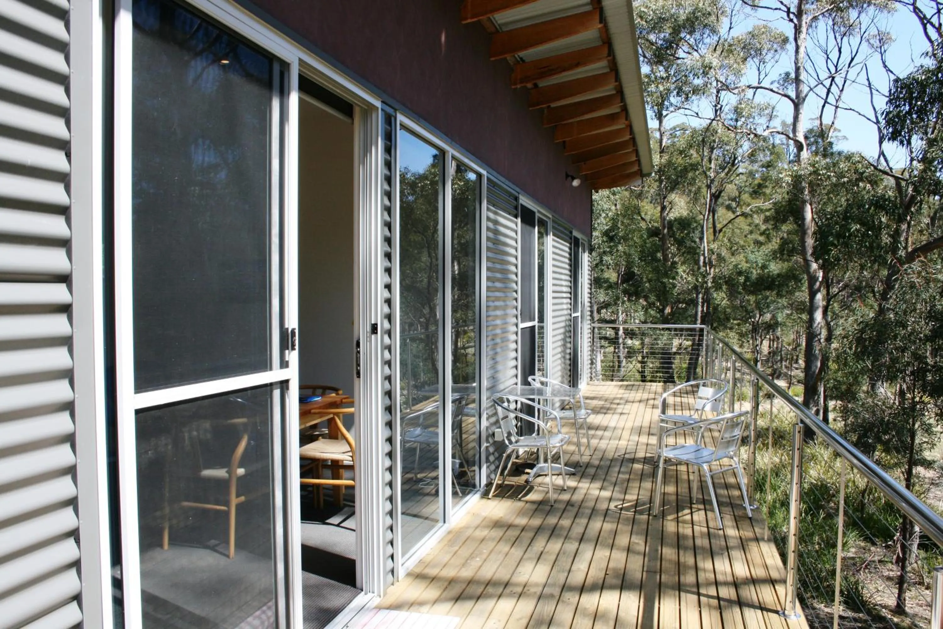Patio in Craggy Peaks Wilderness Cabins