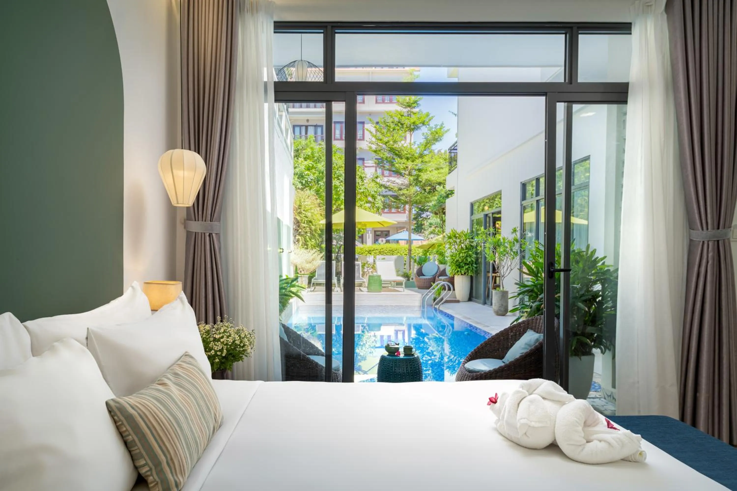 View (from property/room), Bed in Volar Hoi An