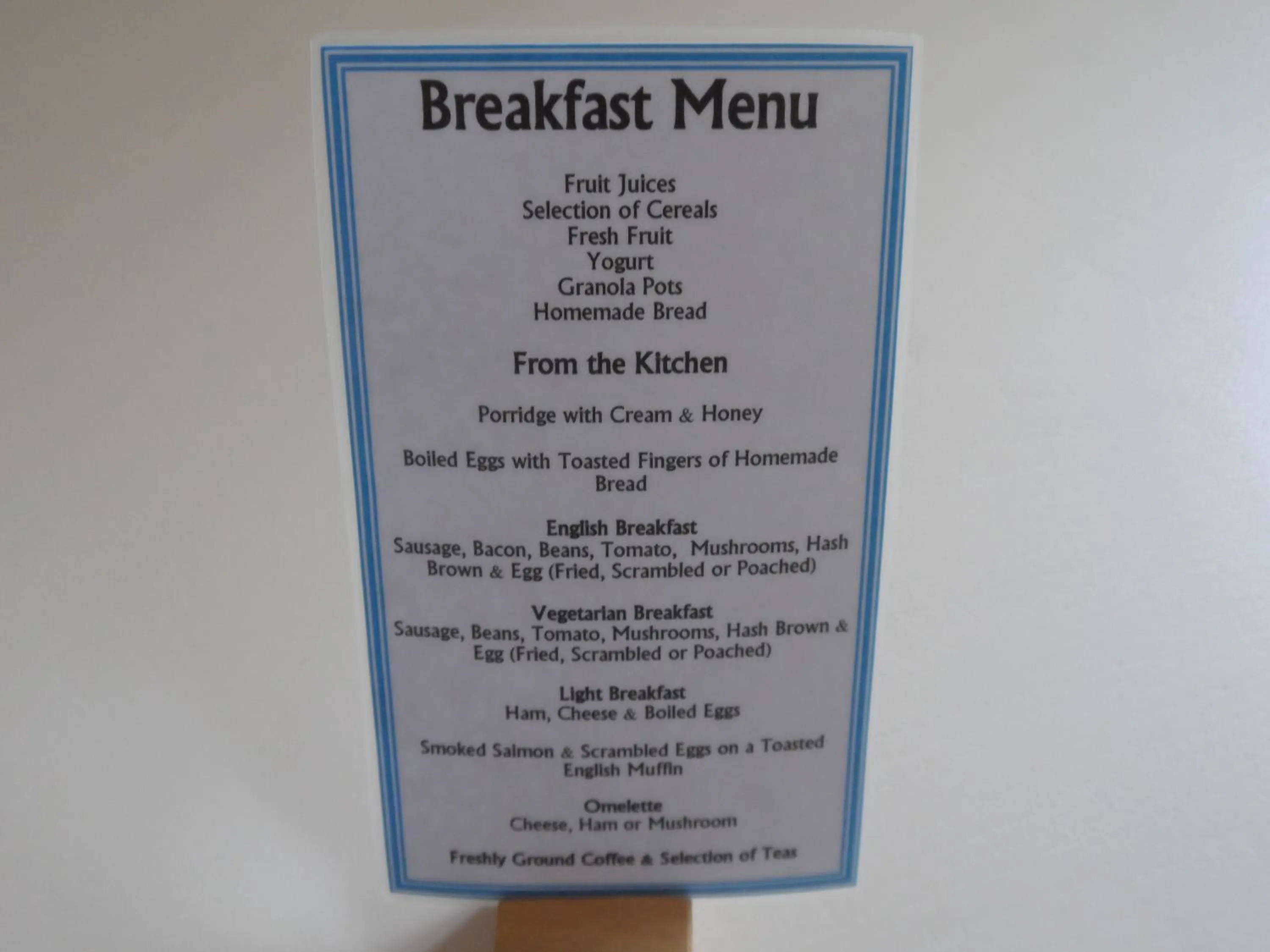 Food and drinks in Midtown Farm Bed & Breakfast