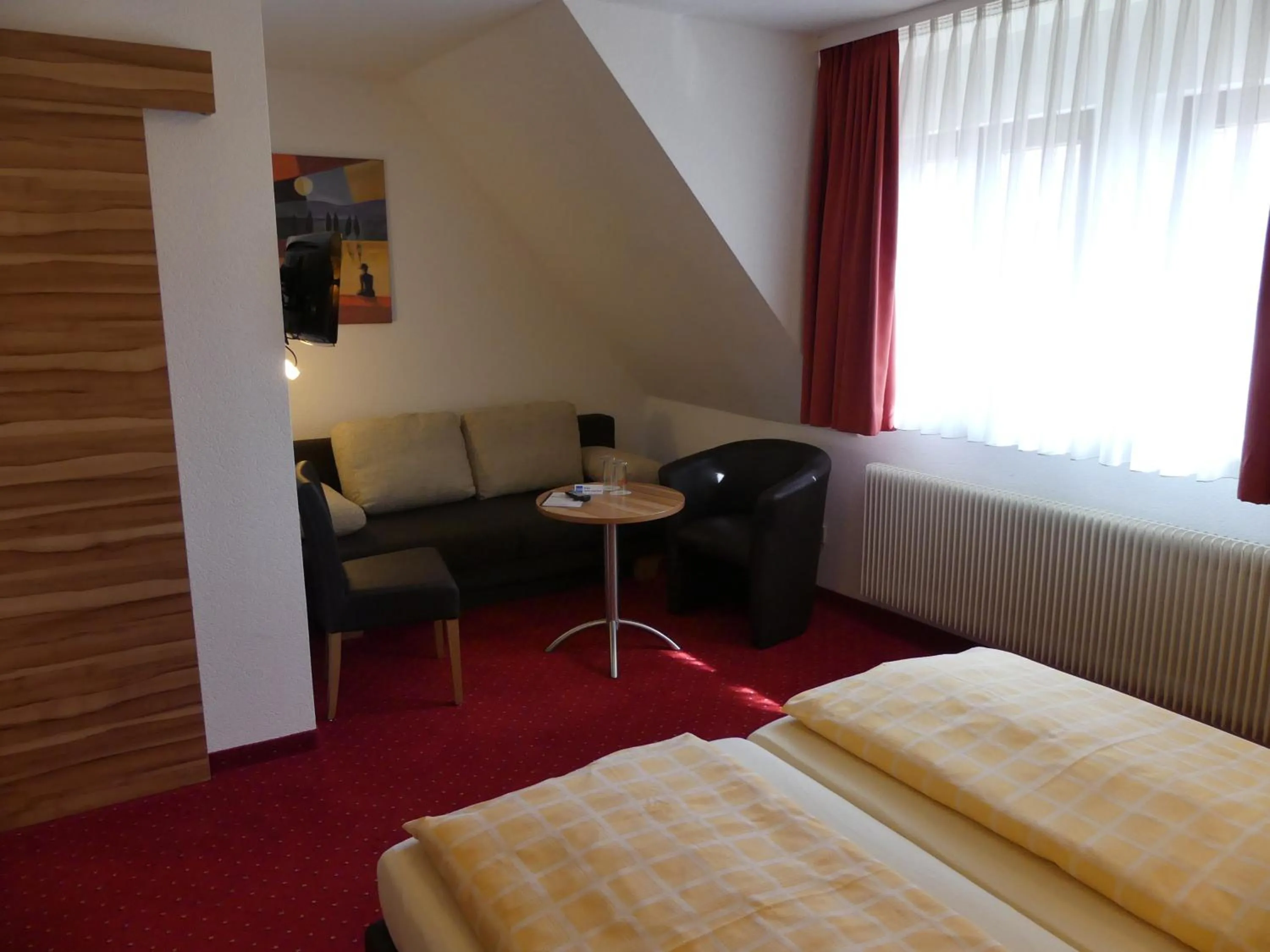 Photo of the whole room, Bed in Hotel KRONE Garni