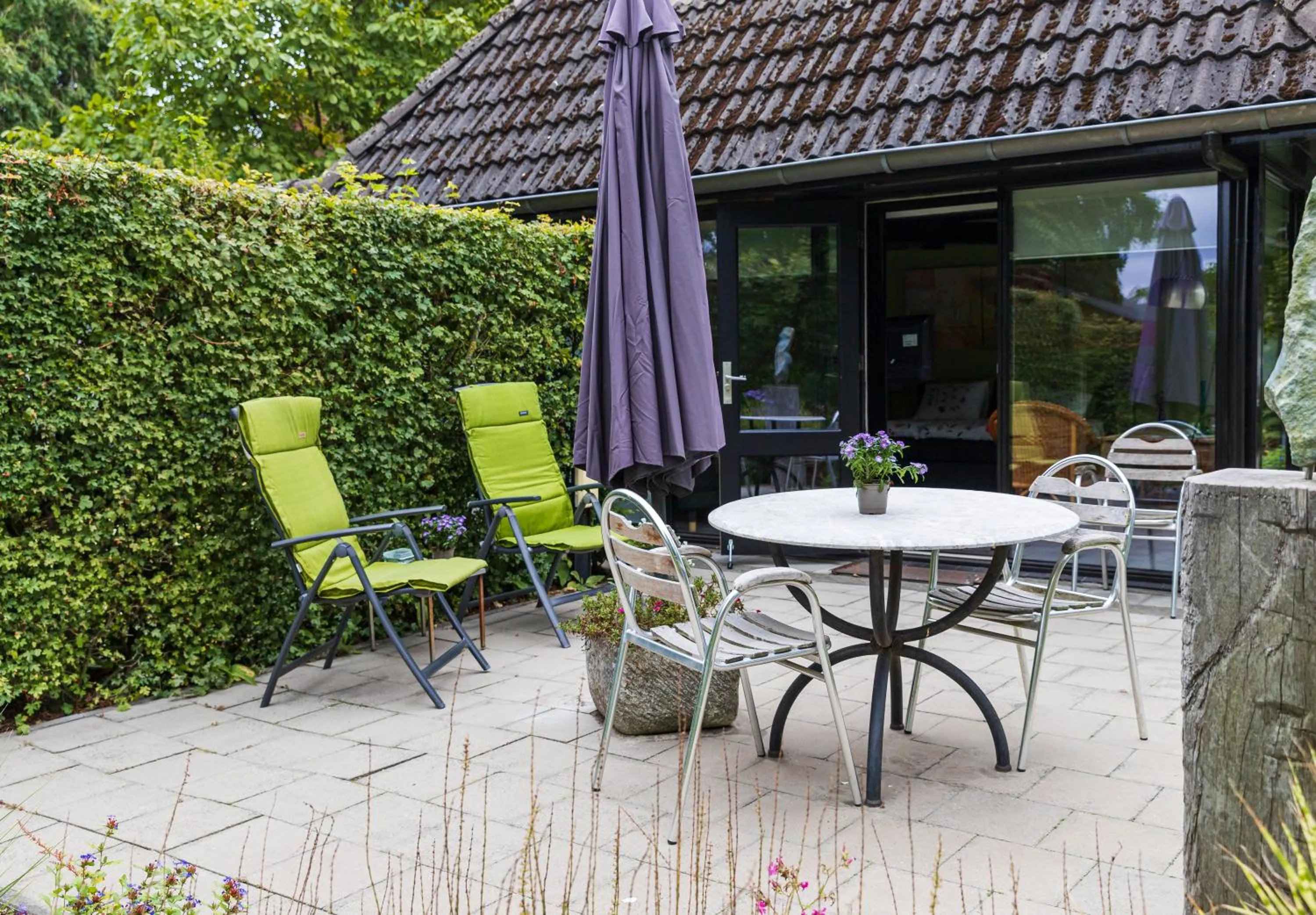 Garden in B&B van Dinter