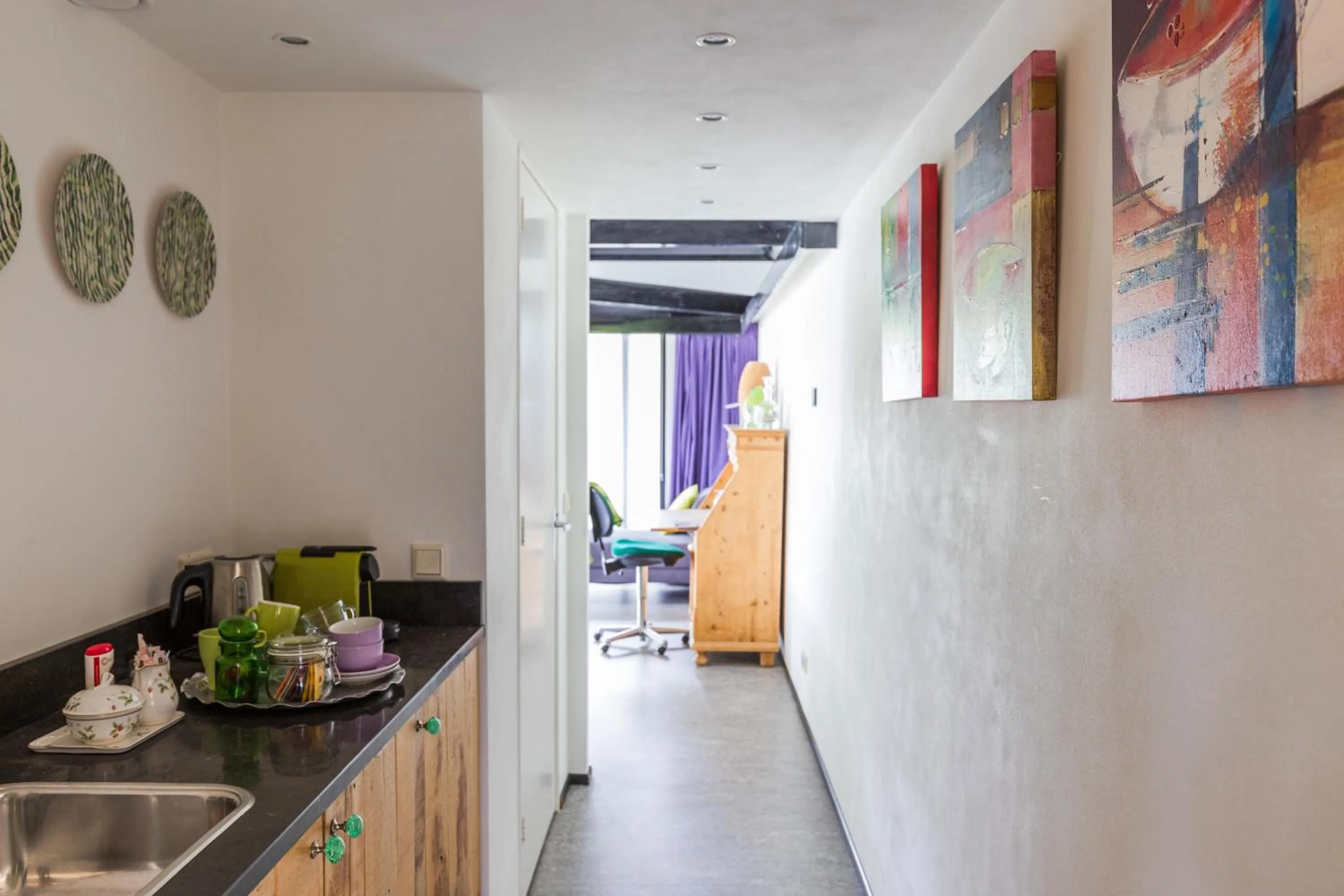 Kitchen or kitchenette in B&B van Dinter