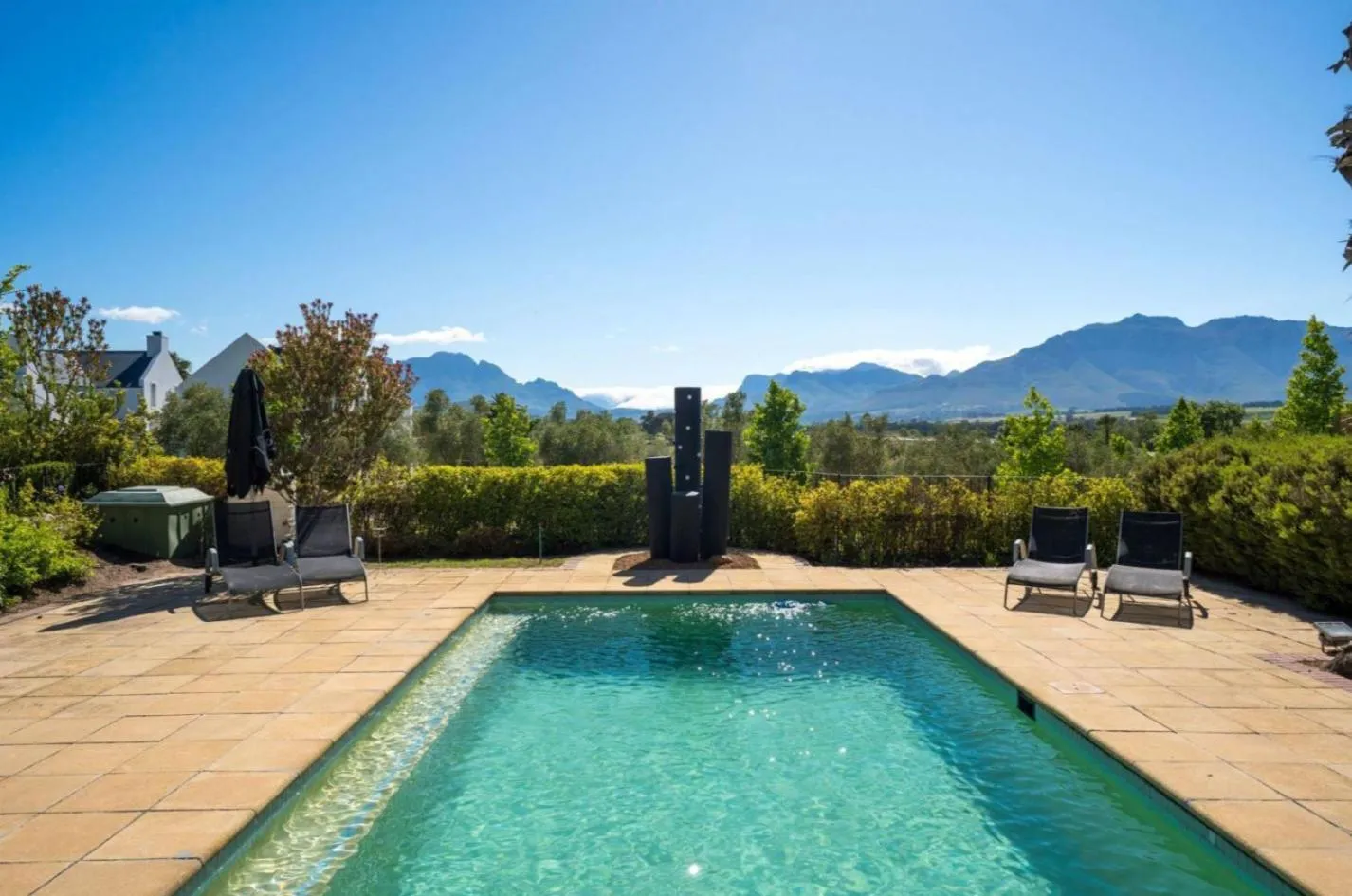 Pool view in Wild Mushroom Country House