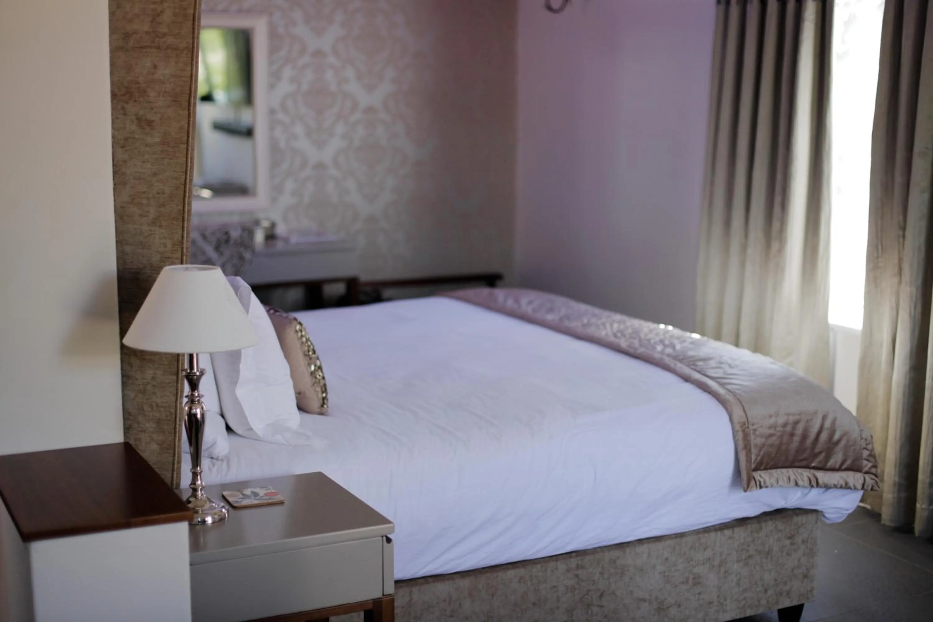 Bed in Wild Mushroom Country House