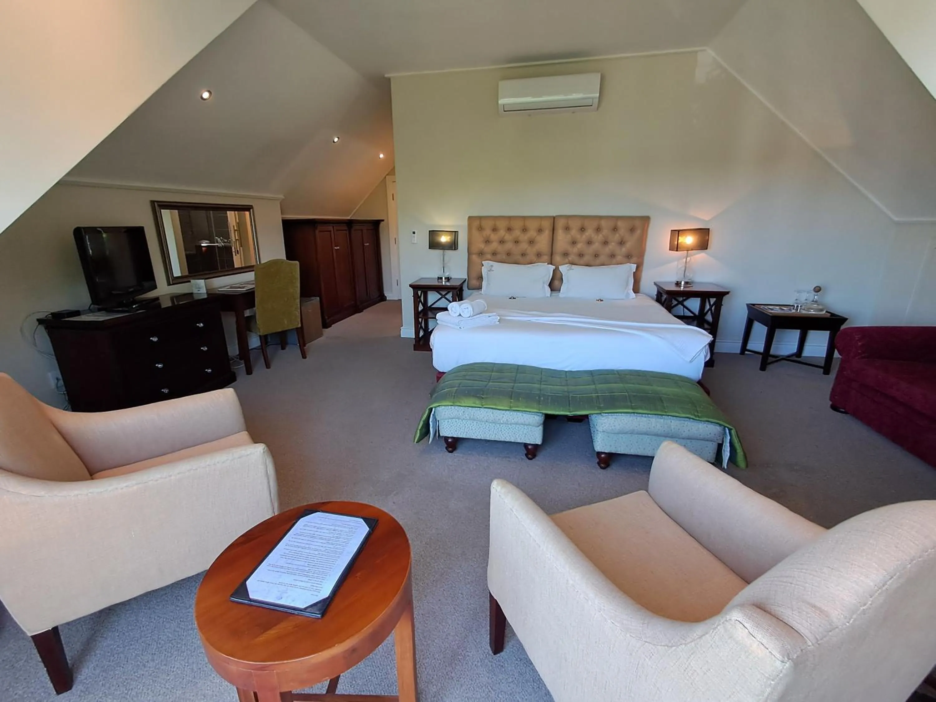 Bedroom, Bed in Wild Mushroom Country House