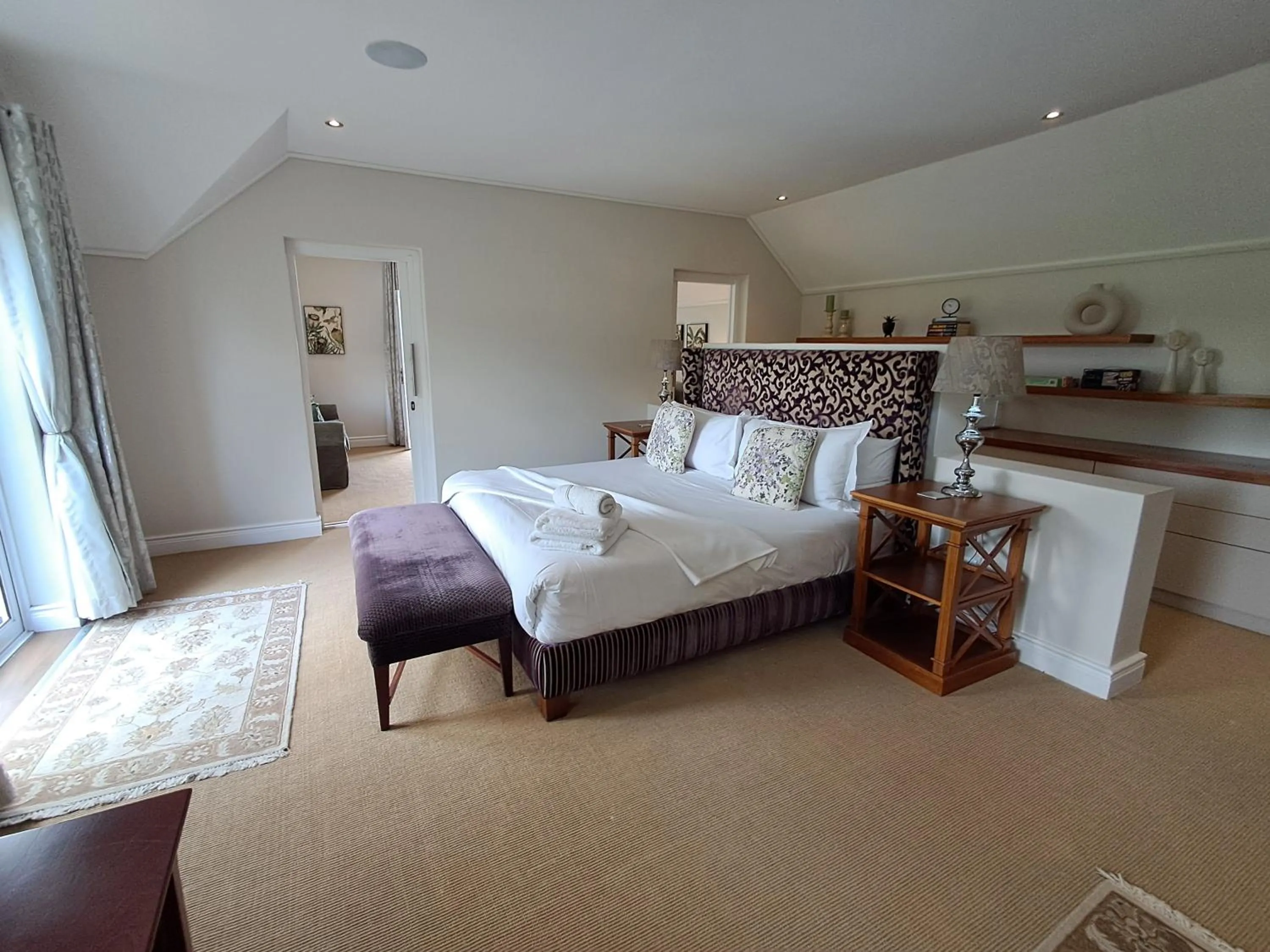 Bed in Wild Mushroom Country House