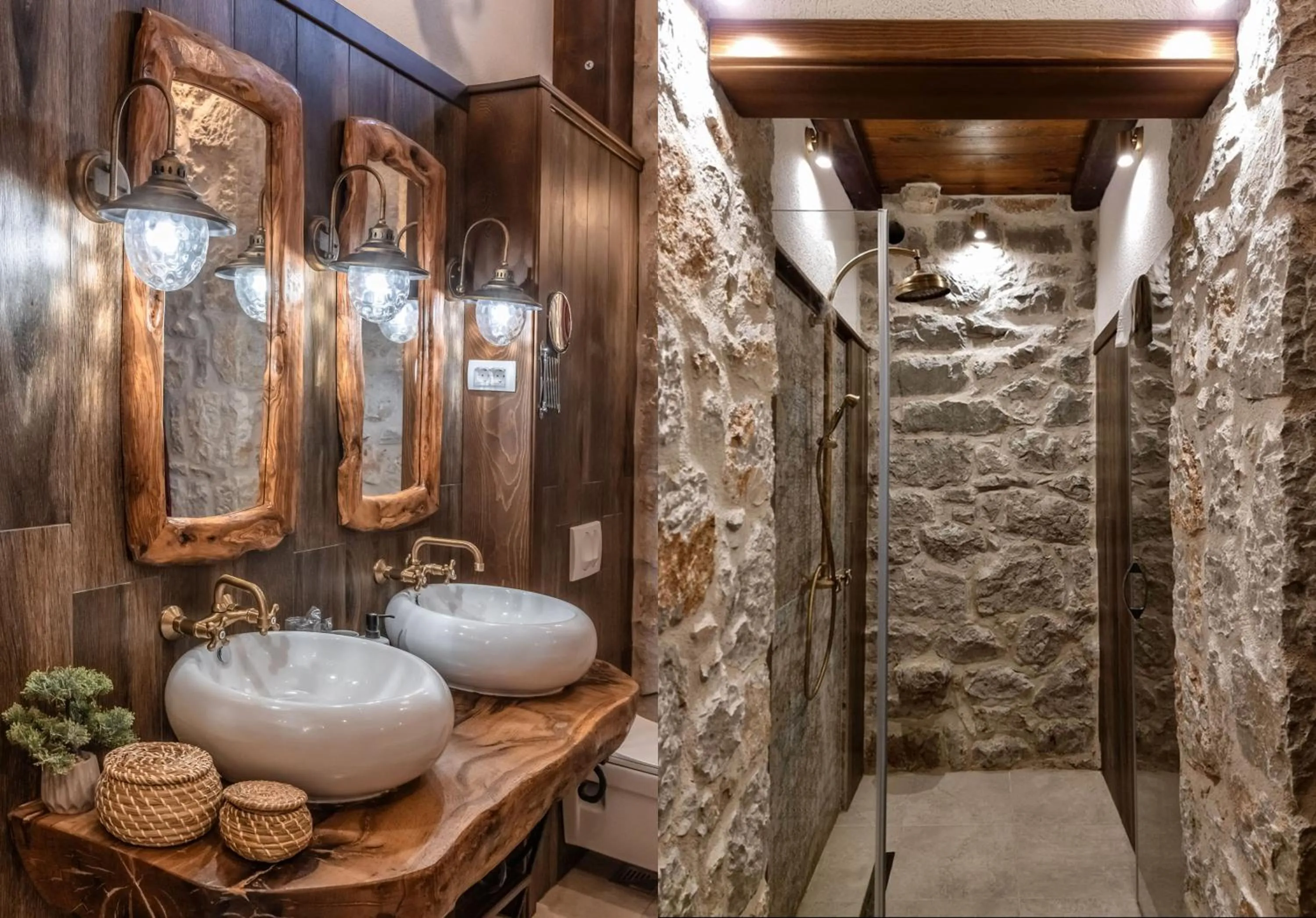 Shower in Talići Hill - Rustic Villas