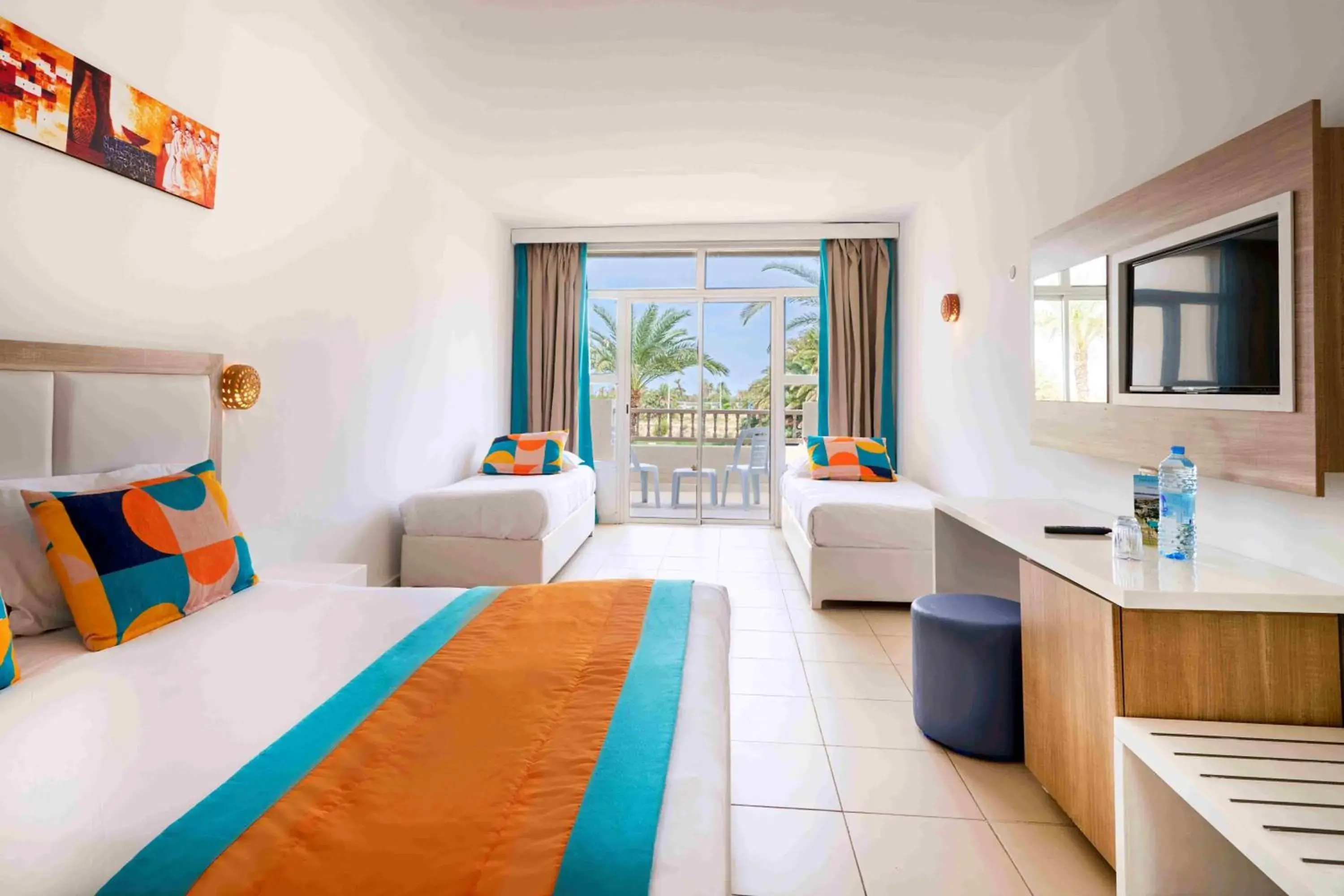Quadruple Room with Garden View in TUI SUNEO Palm Beach Skanes - All Inclusive Quadruple Room with Garden View in TUI SUNEO Palm Beach Skanes - All Inclusive
