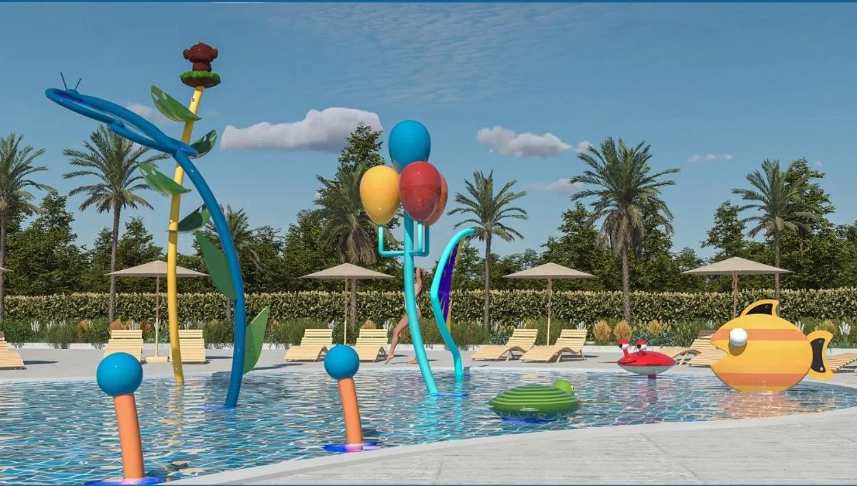 Aqua park in Apollonion Asterias Resort and Spa