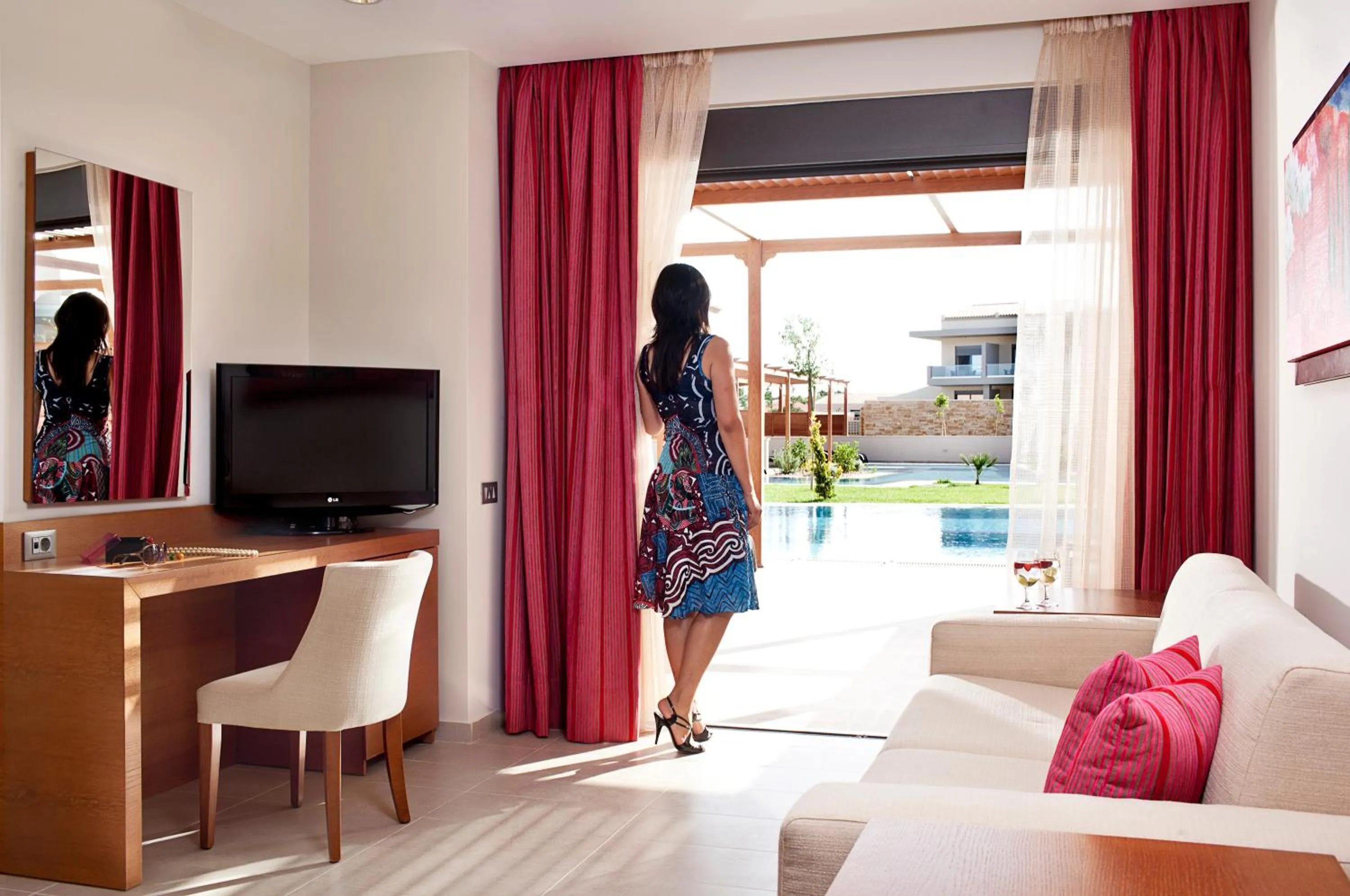 Living room in Apollonion Asterias Resort and Spa