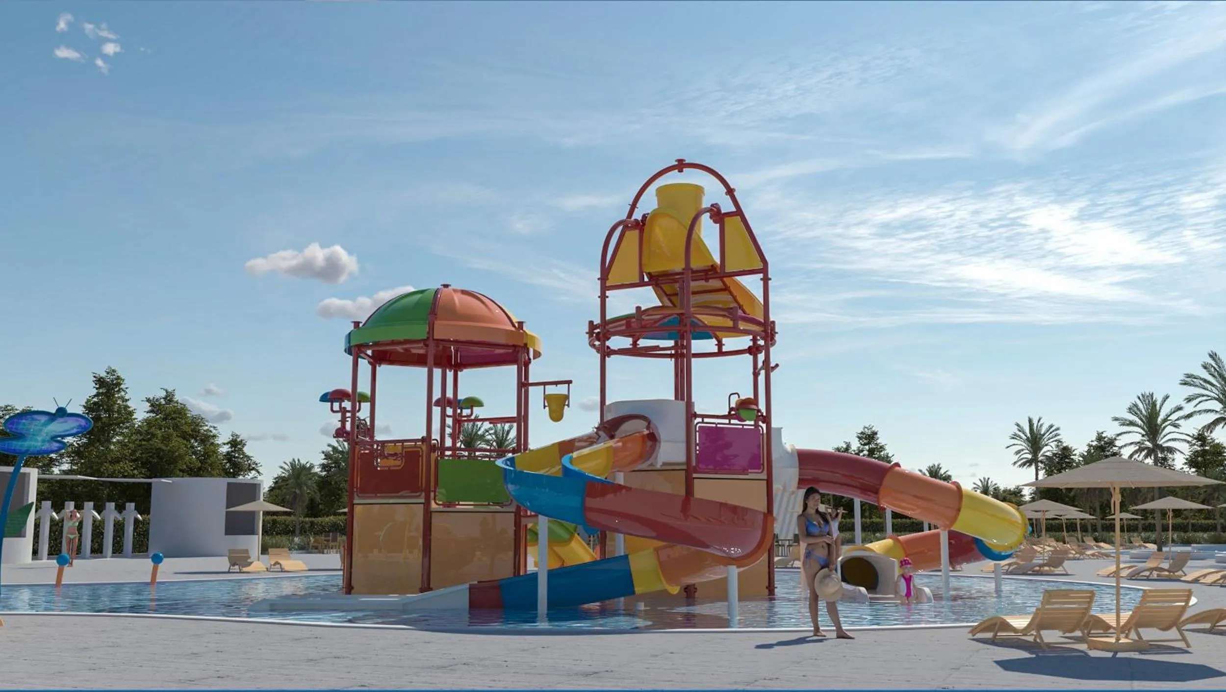 Aqua park in Apollonion Asterias Resort and Spa