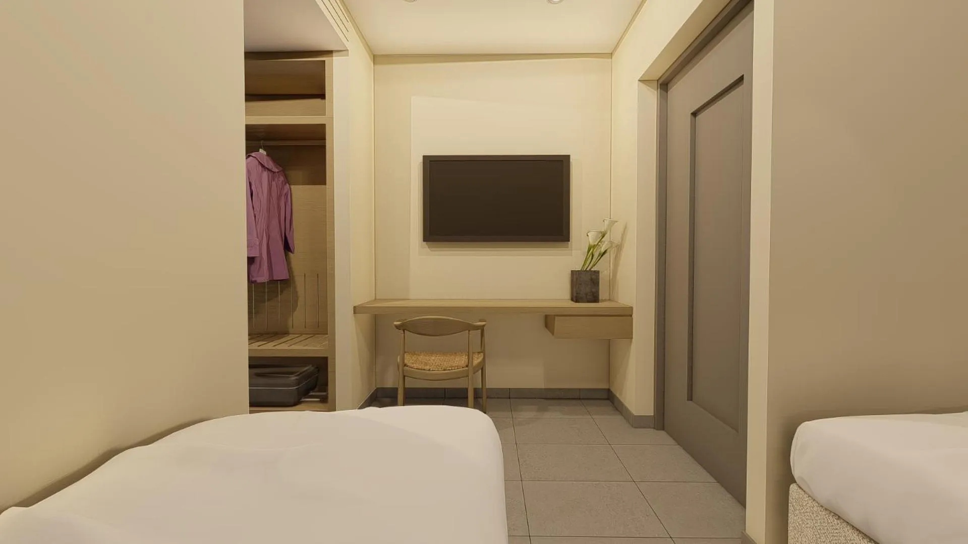 Bedroom, Bed in Apollonion Asterias Resort and Spa