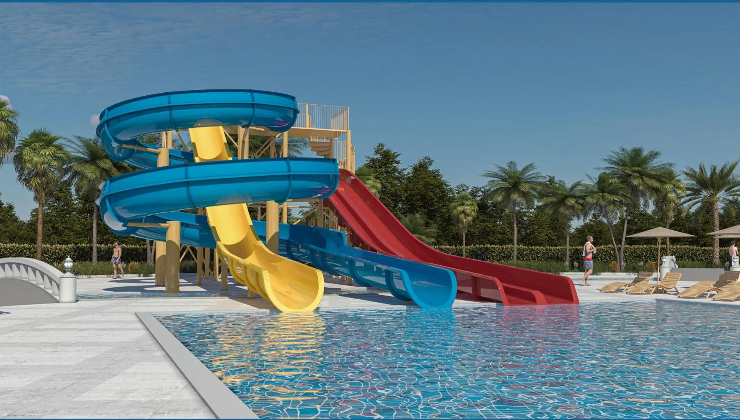 Aqua park in Apollonion Asterias Resort and Spa