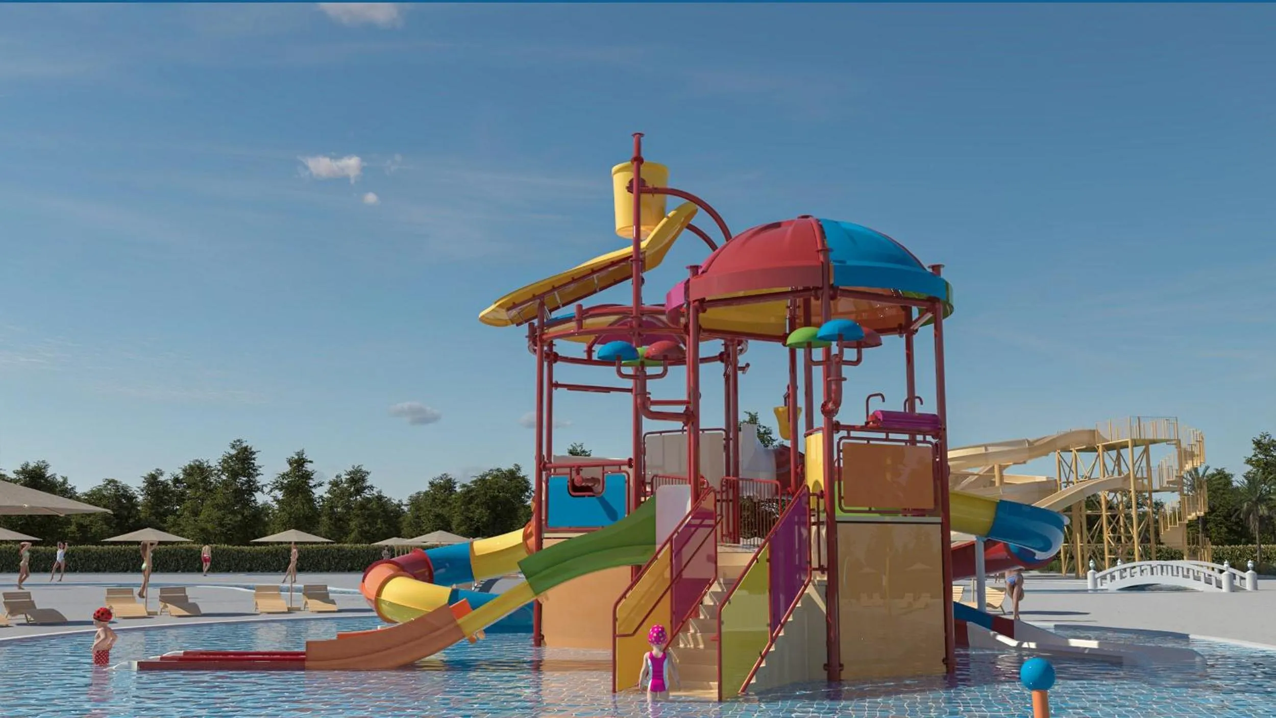 Aqua park in Apollonion Asterias Resort and Spa