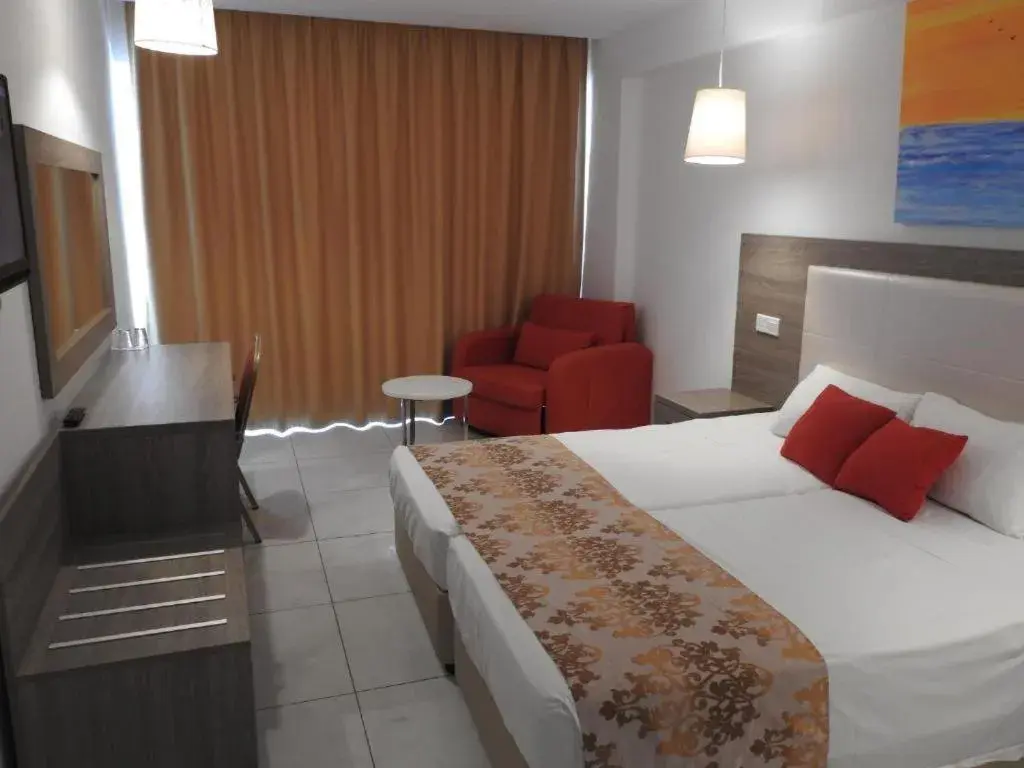 Bed in Corfu Hotel Bed in Corfu Hotel