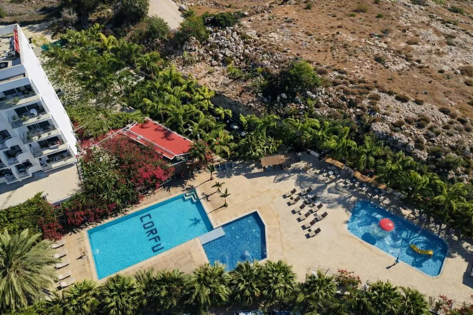 Swimming pool in Corfu Hotel Swimming pool in Corfu Hotel