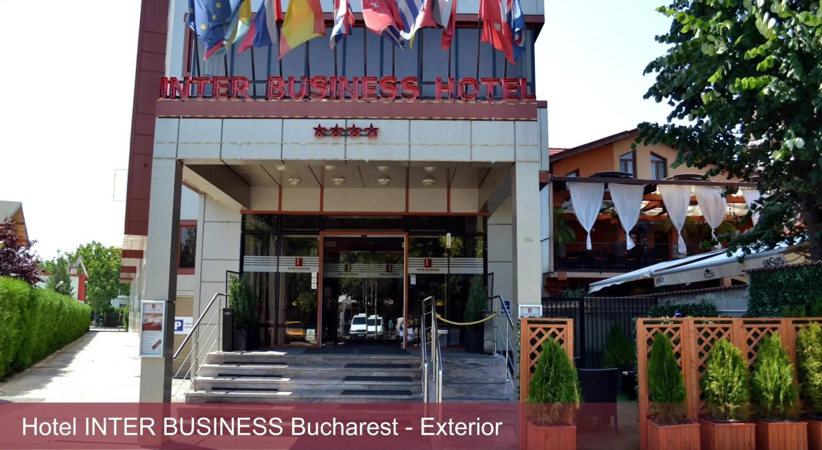 Facade/entrance in INTER BUSINESS Bucharest Facade/entrance in INTER BUSINESS Bucharest