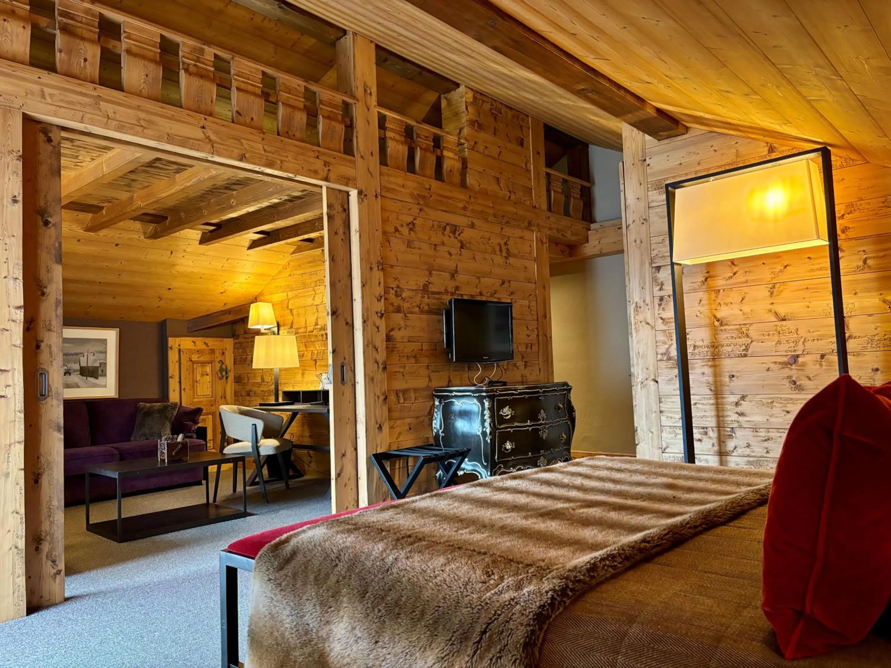 Bed in Hotel Le Samoyede