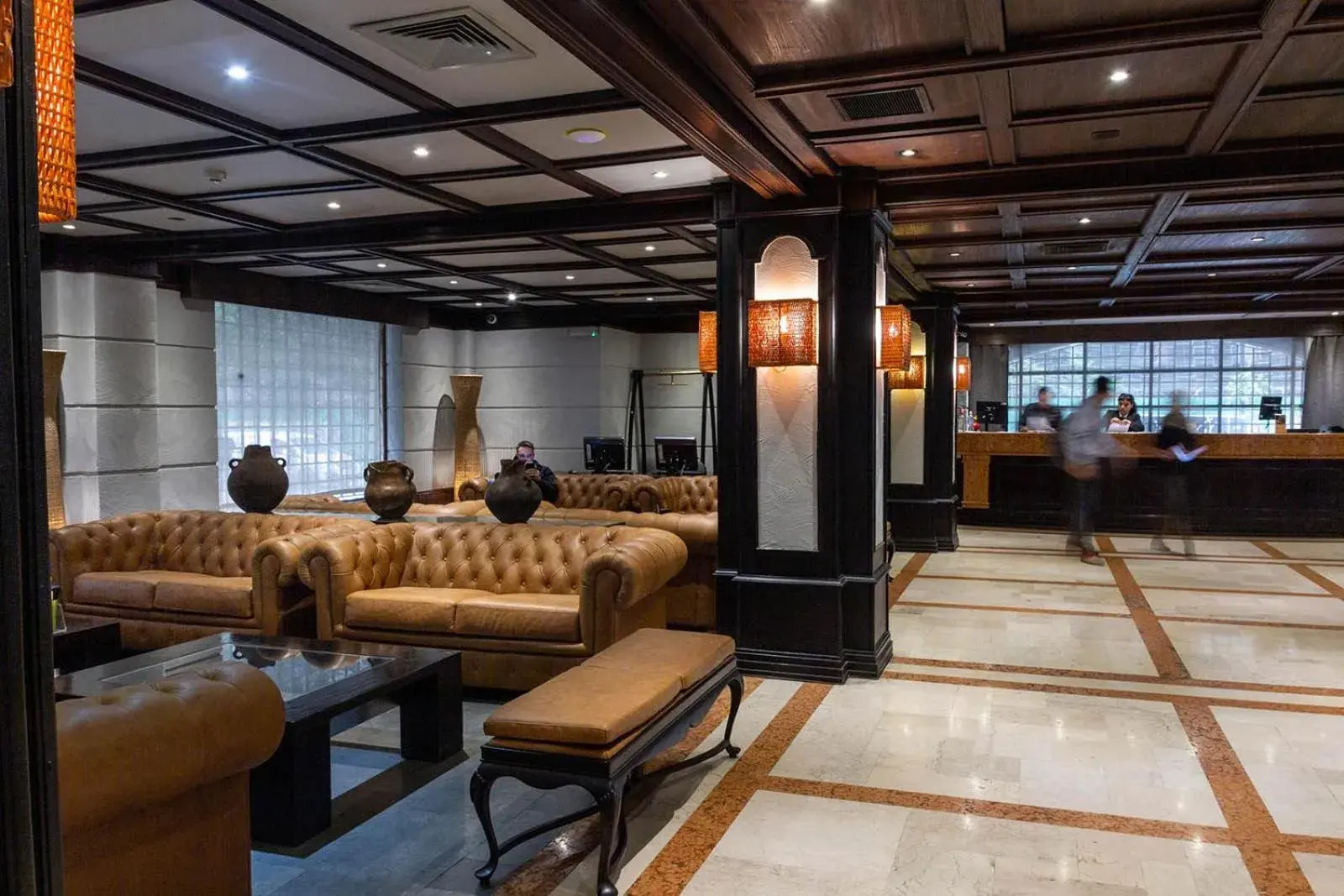 Lobby or reception in Hotel Fundador Lobby or reception in Hotel Fundador