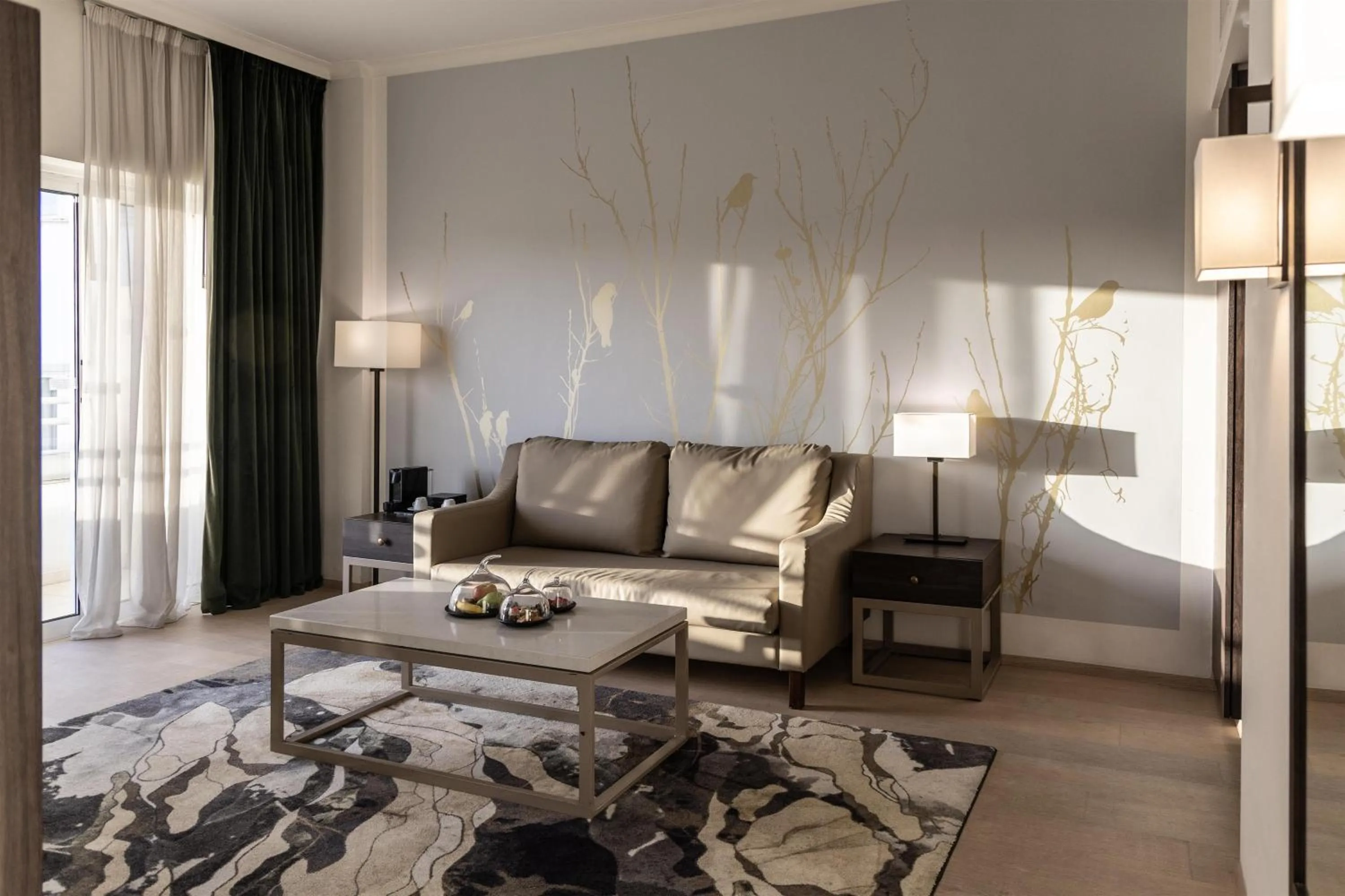 Living room, Bed in Hilton Nicosia