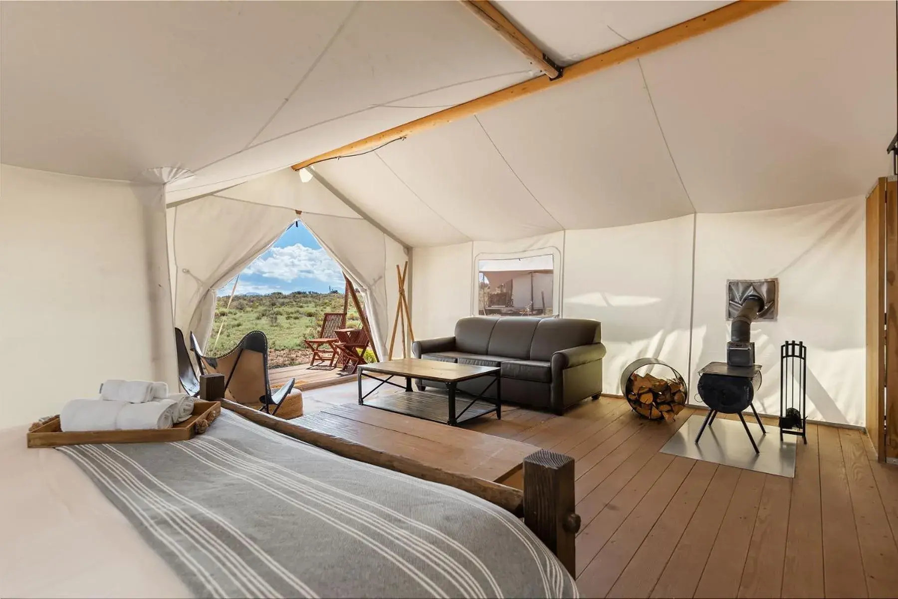 Suite Tent with Private Bathroom in Under Canvas Grand Canyon Suite Tent with Private Bathroom in Under Canvas Grand Canyon