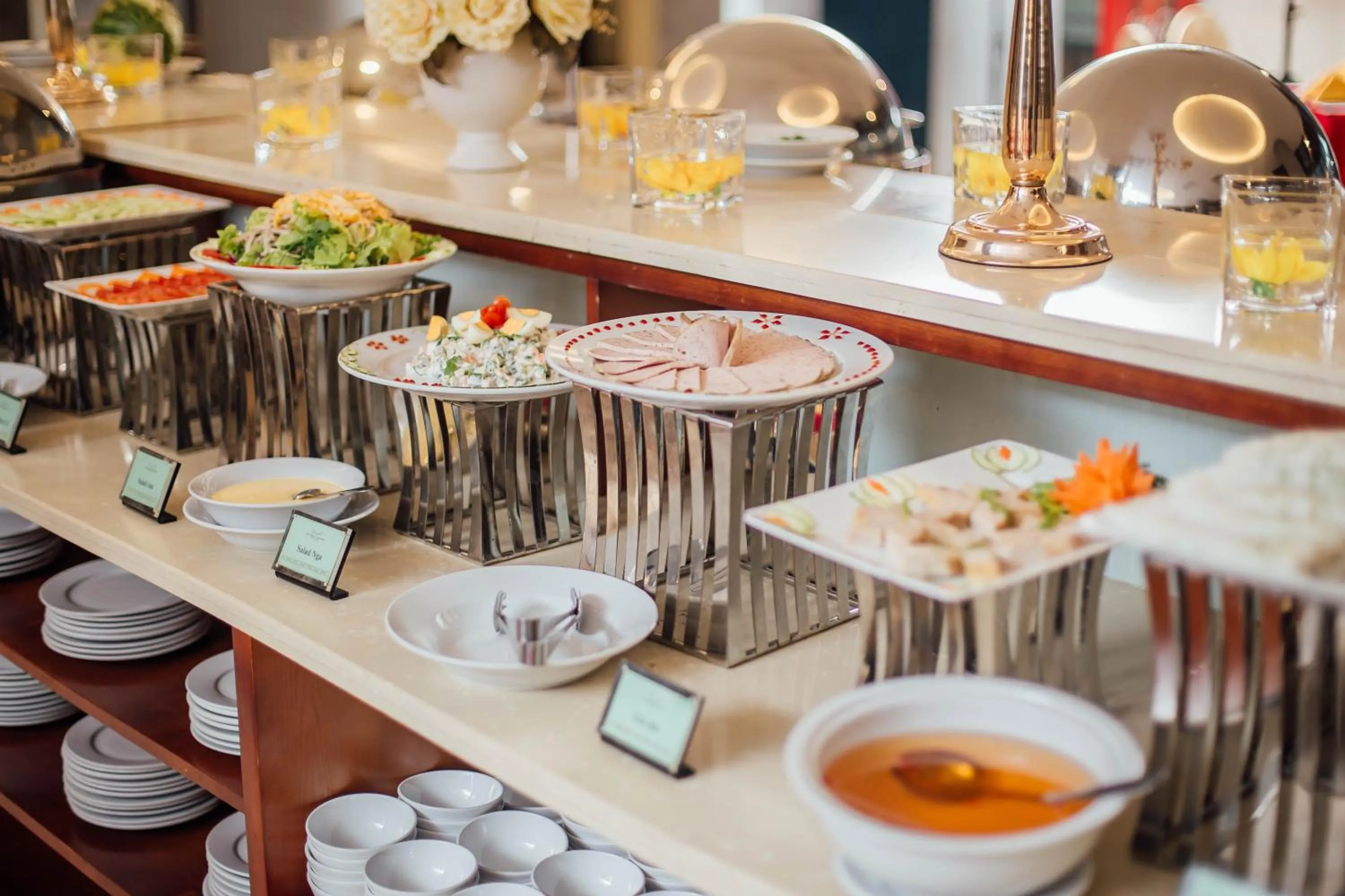 Breakfast in Muong Thanh Vinh Hotel