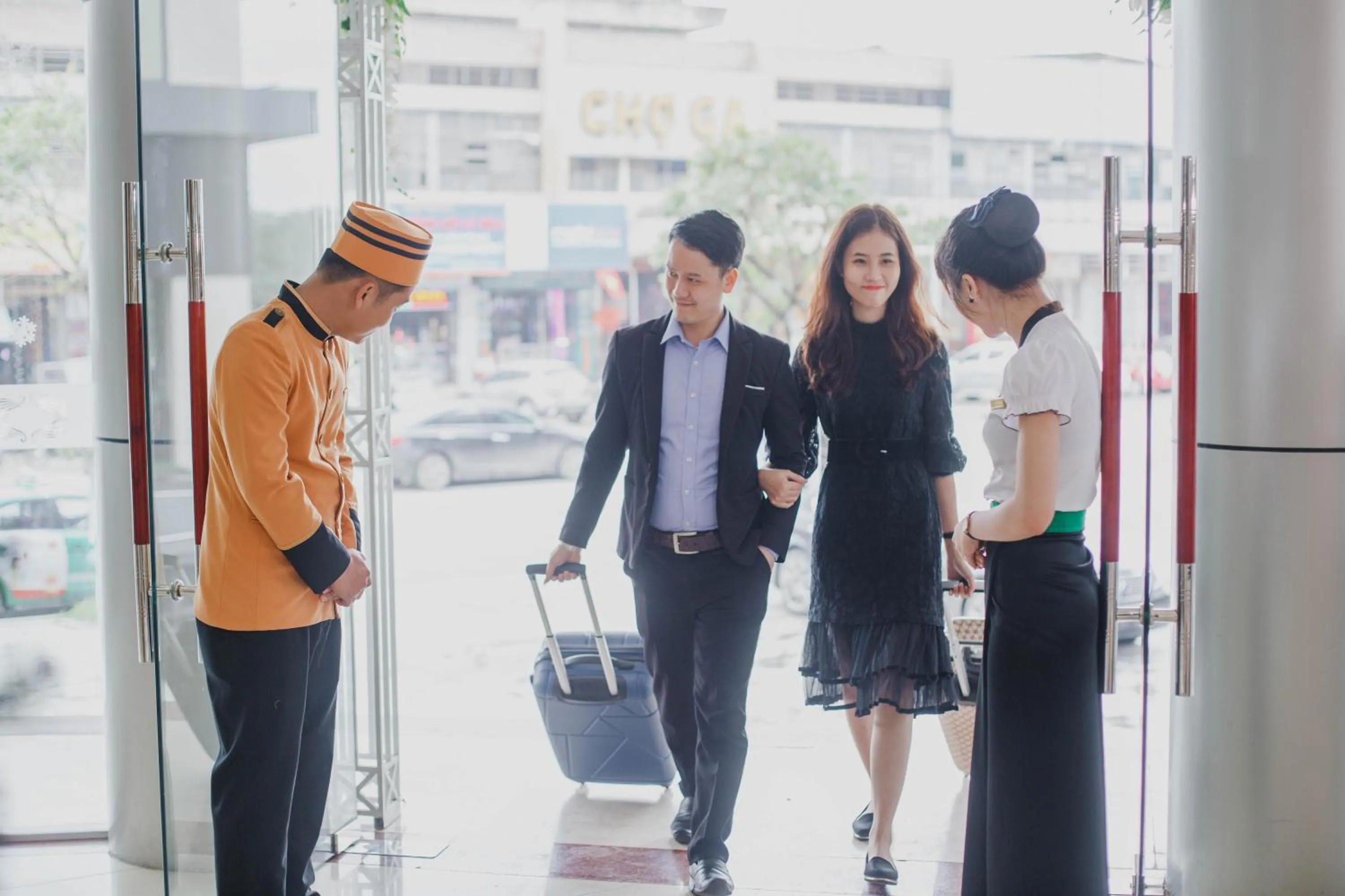 Lobby or reception in Muong Thanh Vinh Hotel