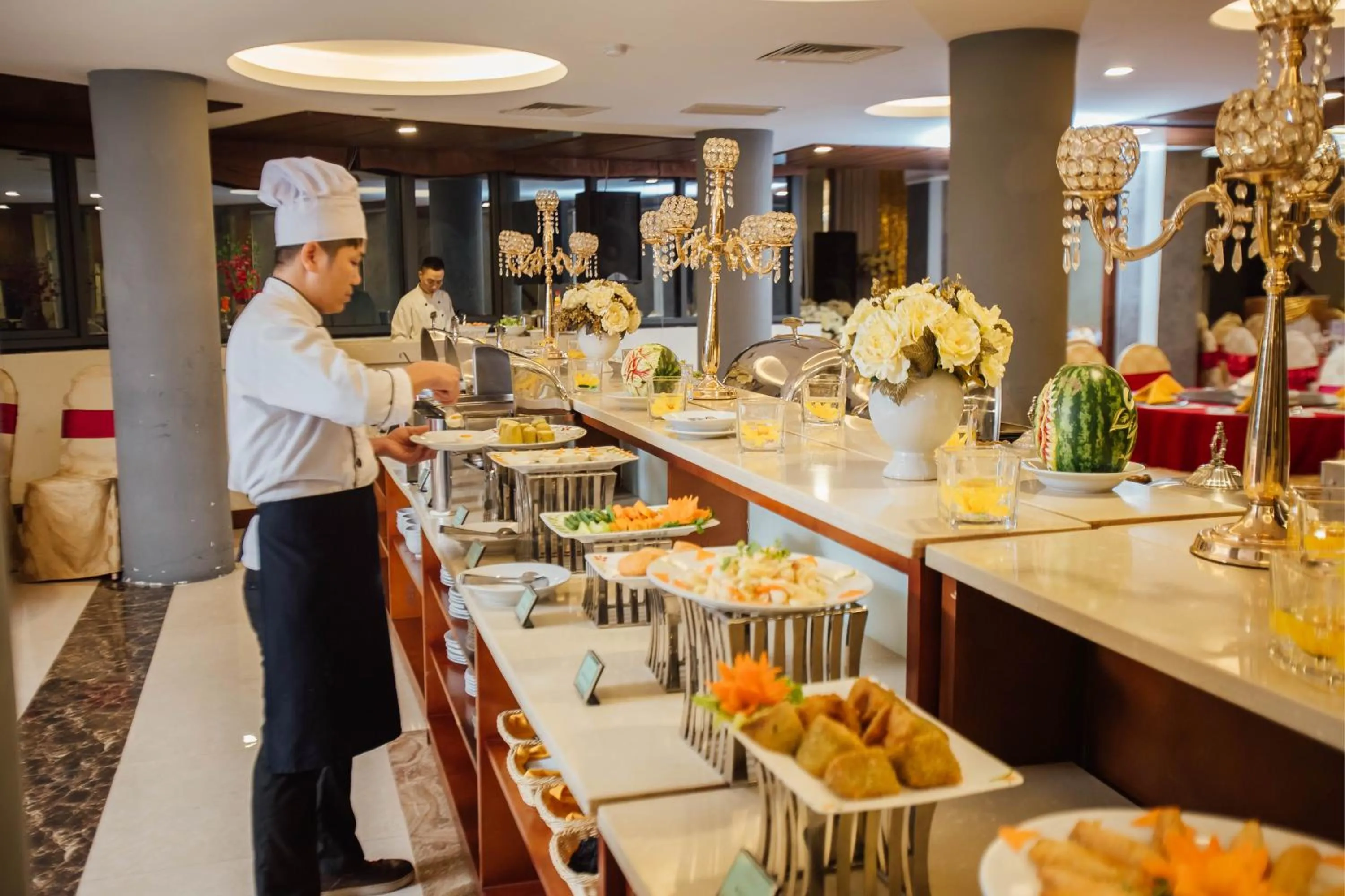 Breakfast in Muong Thanh Vinh Hotel