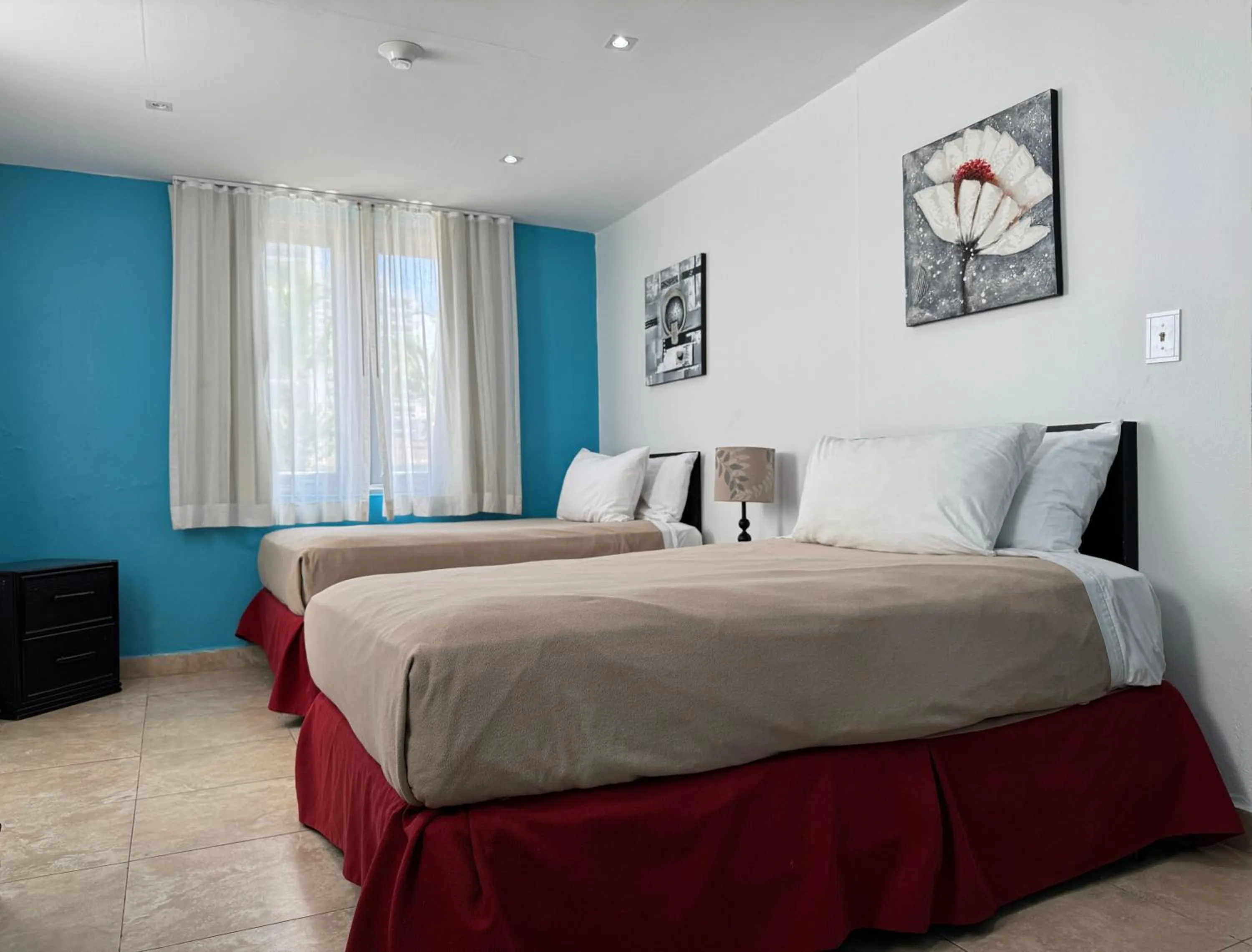 Bed in Sandy Beach Hotel