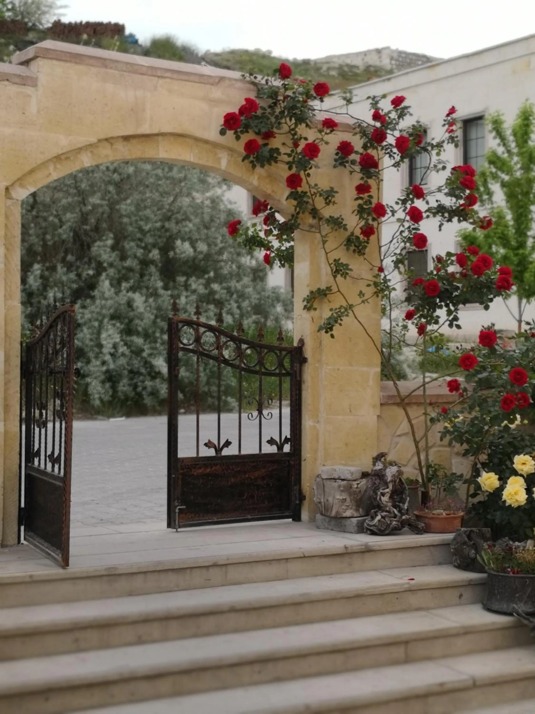 Facade/entrance in Peace Stone House
