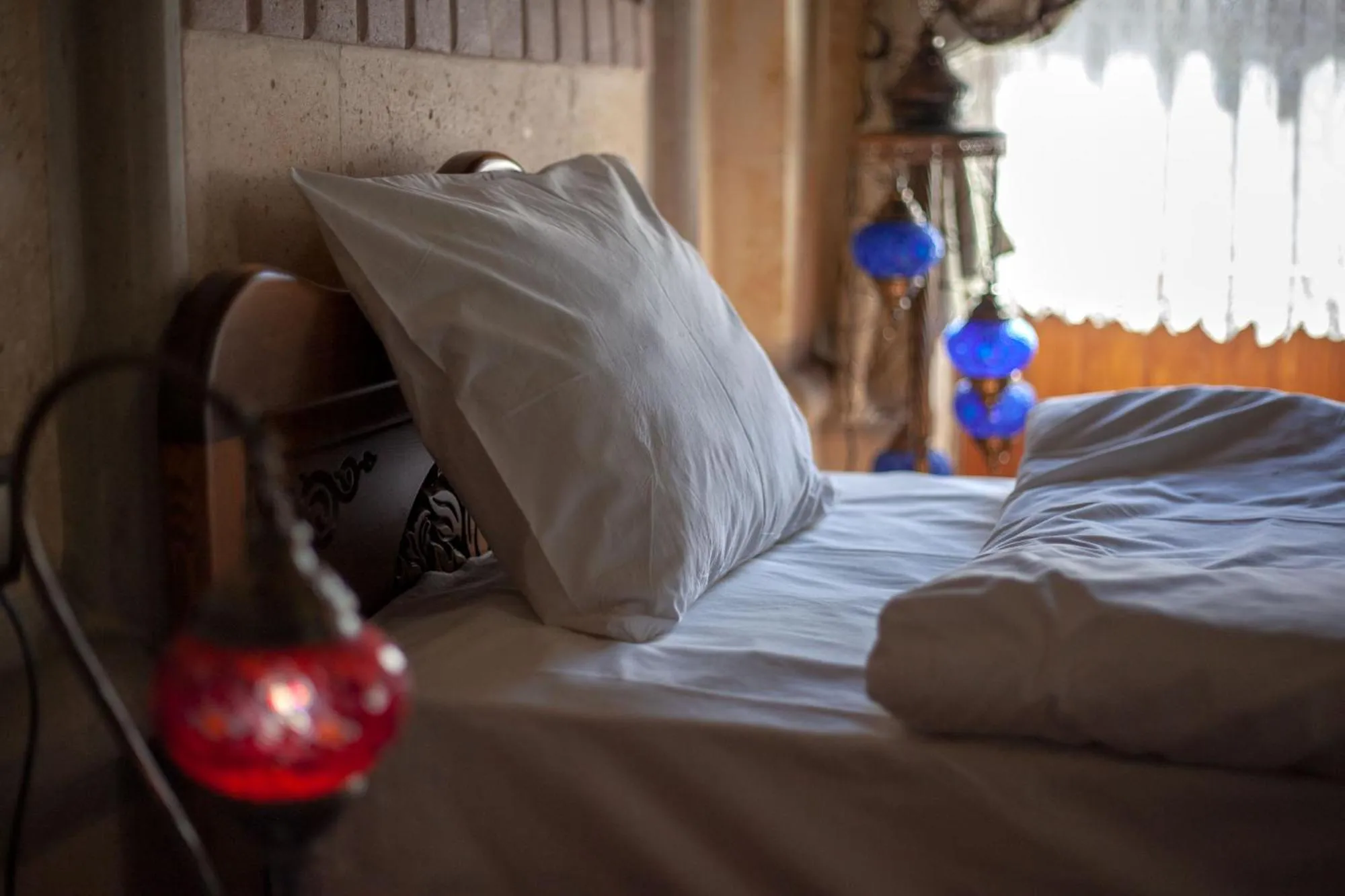 Bedroom, Bed in Peace Stone House