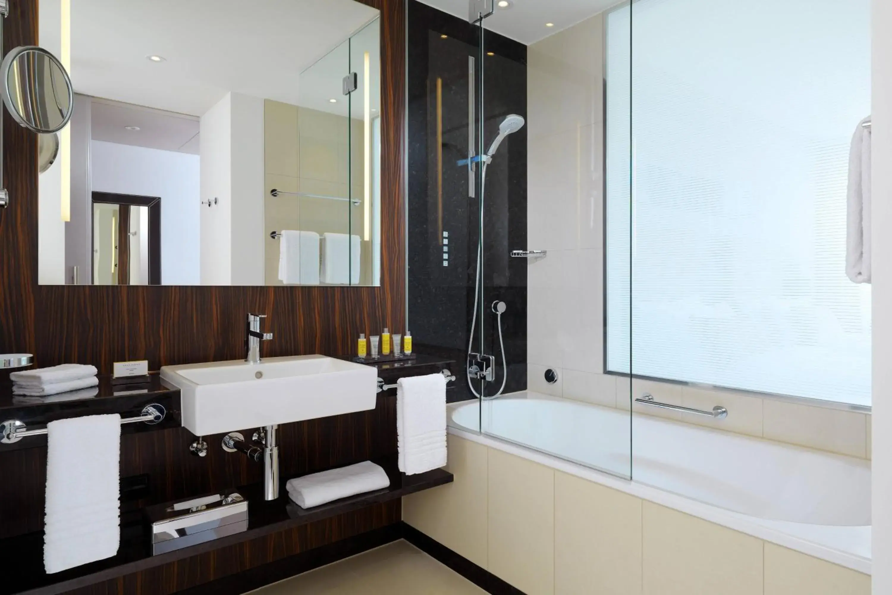 Deluxe, Guest room, 2 Twin/Single Bed(s), River view in Bonn Marriott Hotel Deluxe, Guest room, 2 Twin/Single Bed(s), River view in Bonn Marriott Hotel