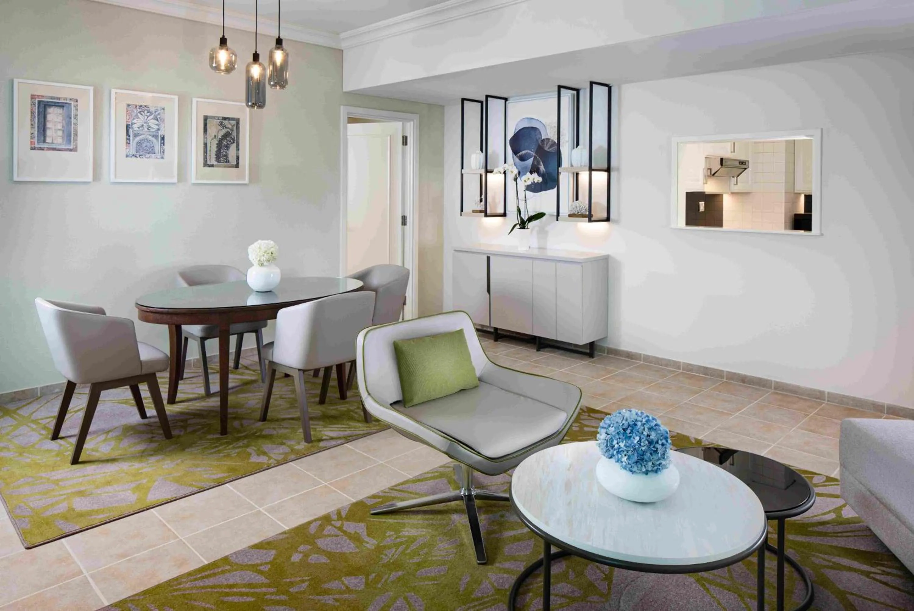 Living room in Beach Rotana – All Suites