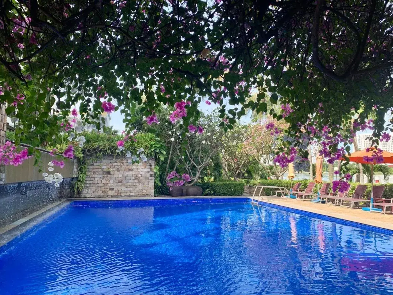 Pool view in Saigon Domaine Luxury Residences Pool view in Saigon Domaine Luxury Residences
